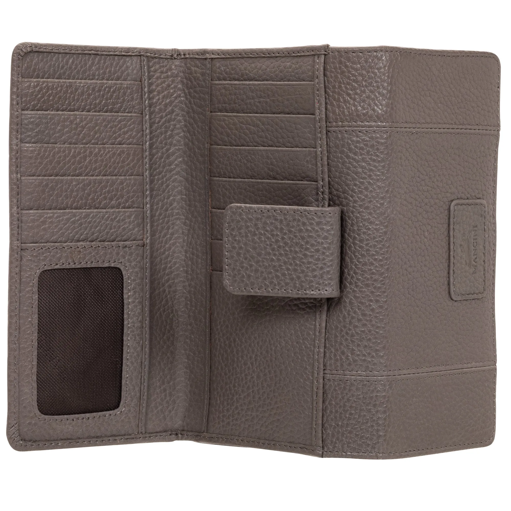 Mancini Pebbled Ladies' RFID Medium Clutch Wallet