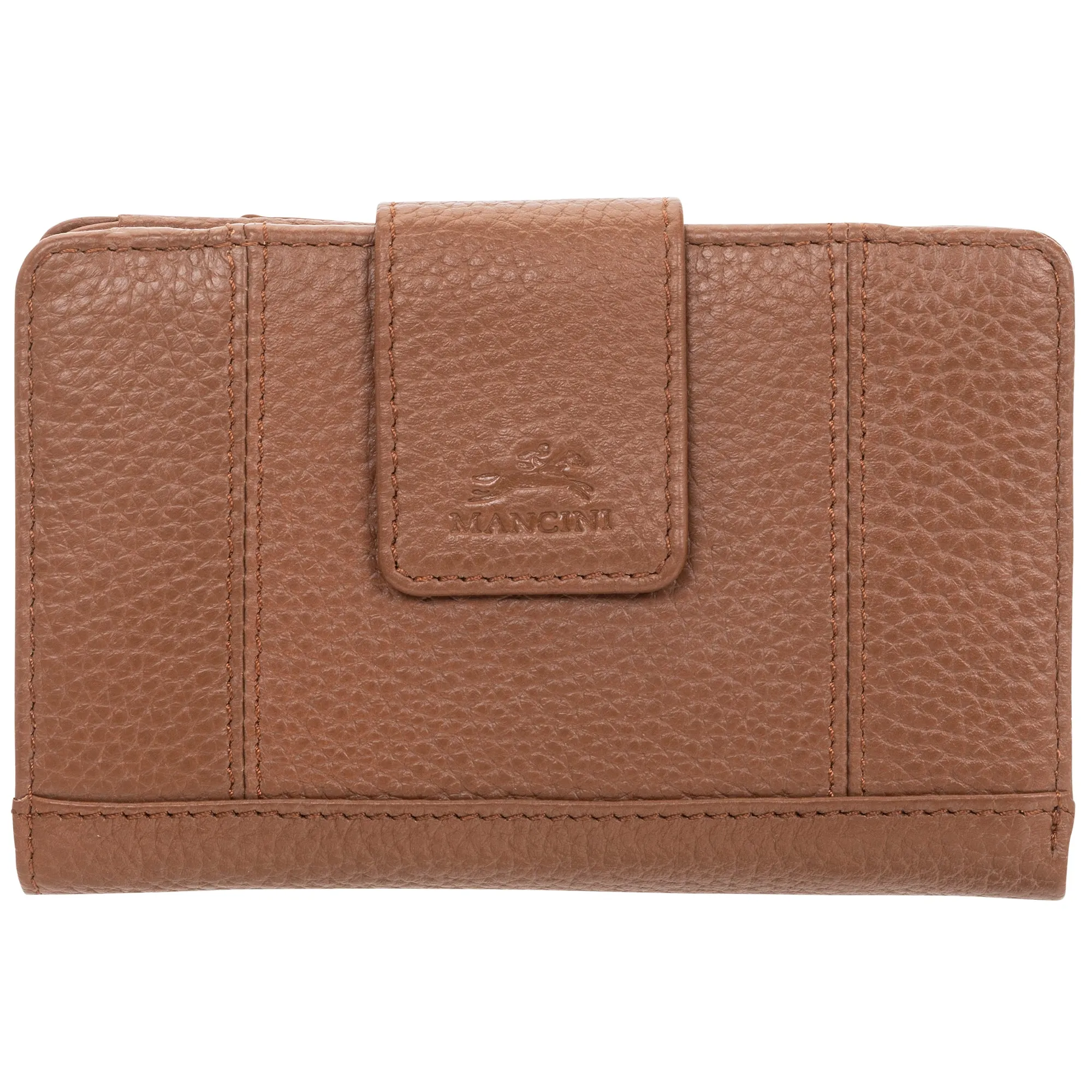 Mancini Pebbled Ladies' RFID Medium Clutch Wallet