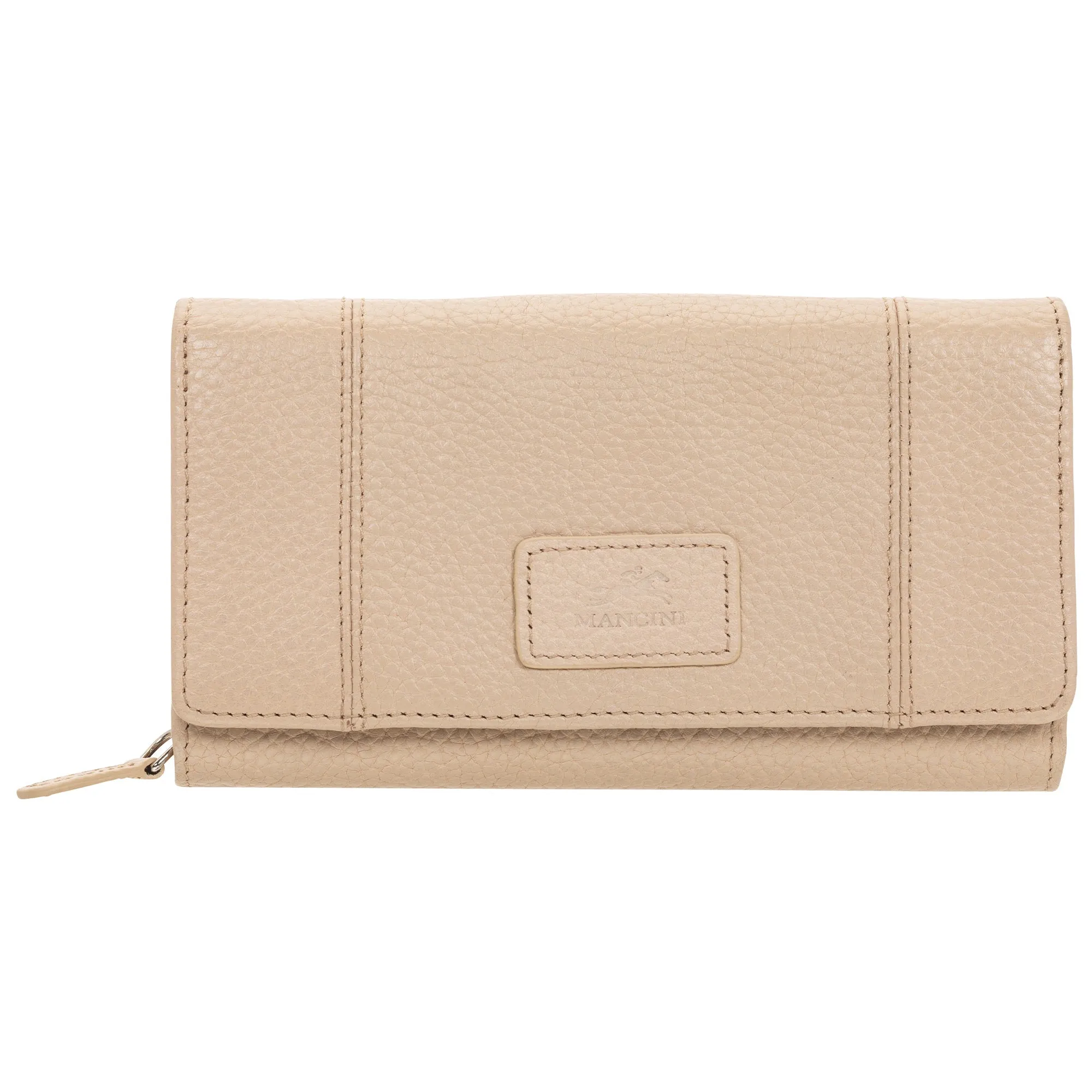 Mancini Pebbled Ladies' RFID Medium Clutch Wallet