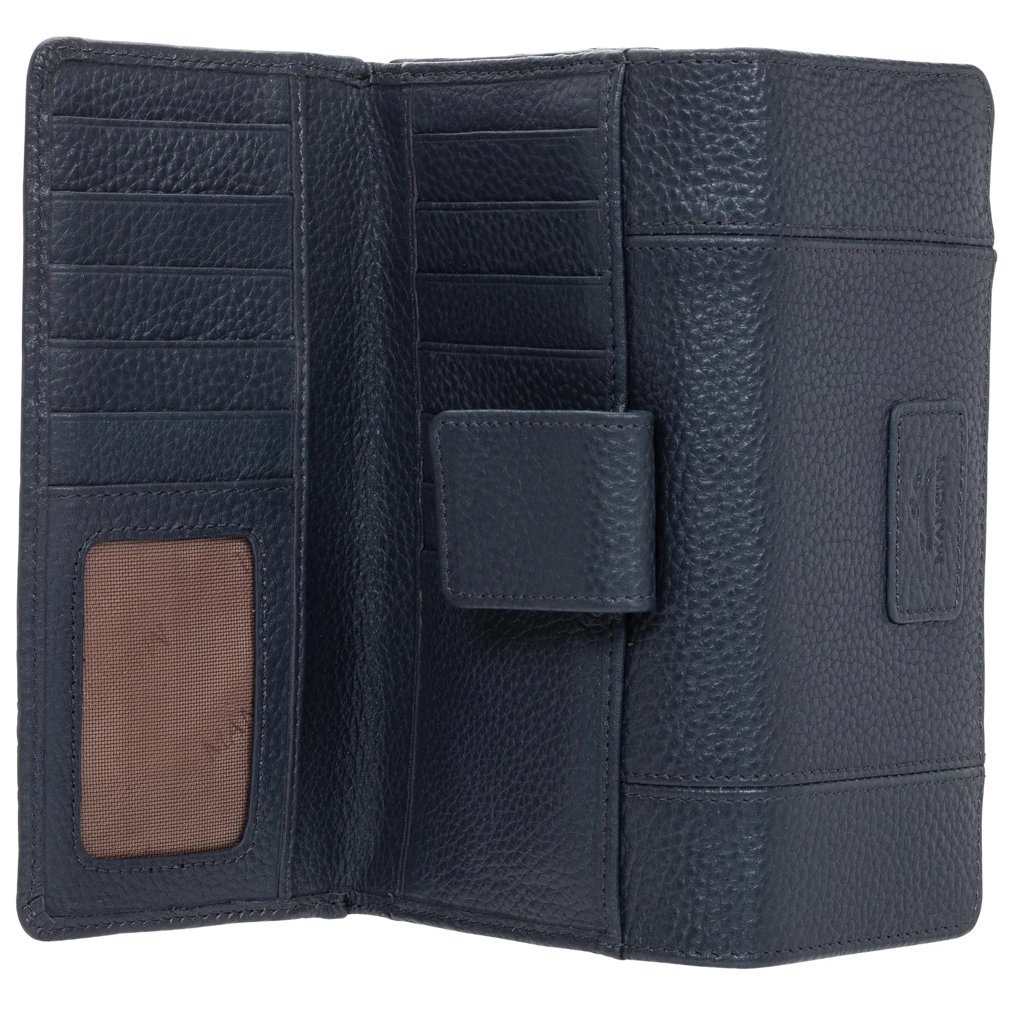 Mancini Pebbled Ladies' RFID Medium Clutch Wallet