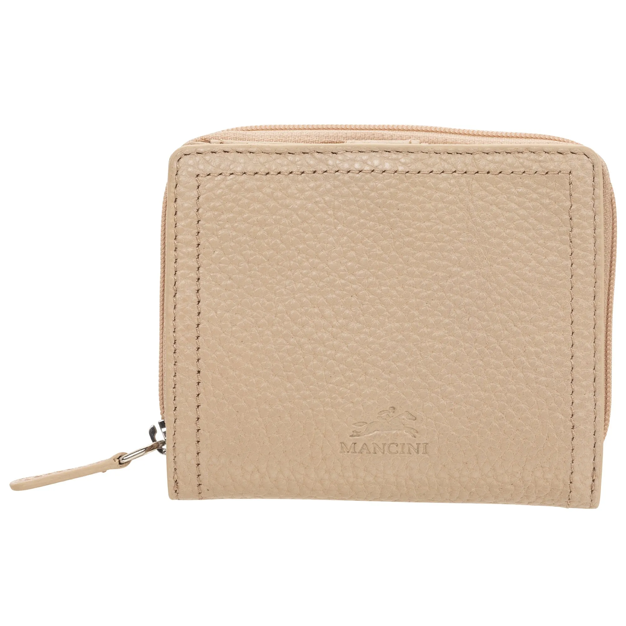 Mancini Pebbled Ladies' RFID Small Clutch Wallet