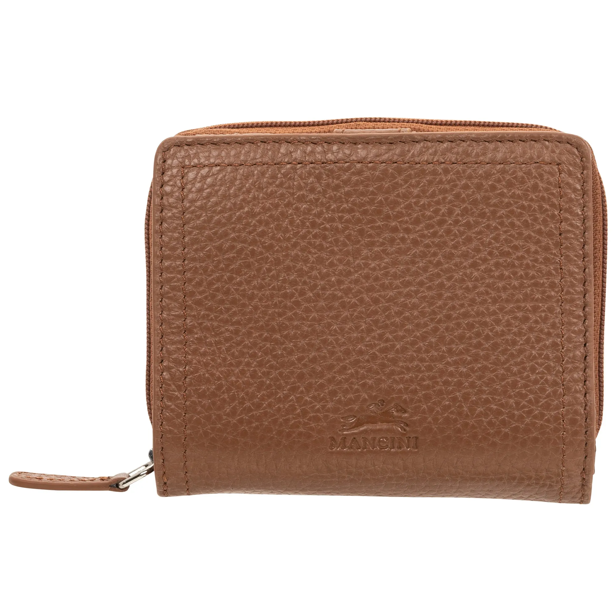 Mancini Pebbled Ladies' RFID Small Clutch Wallet