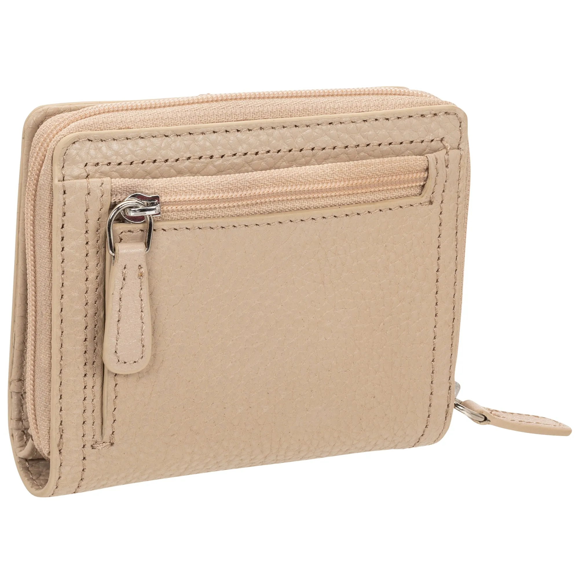 Mancini Pebbled Ladies' RFID Small Clutch Wallet