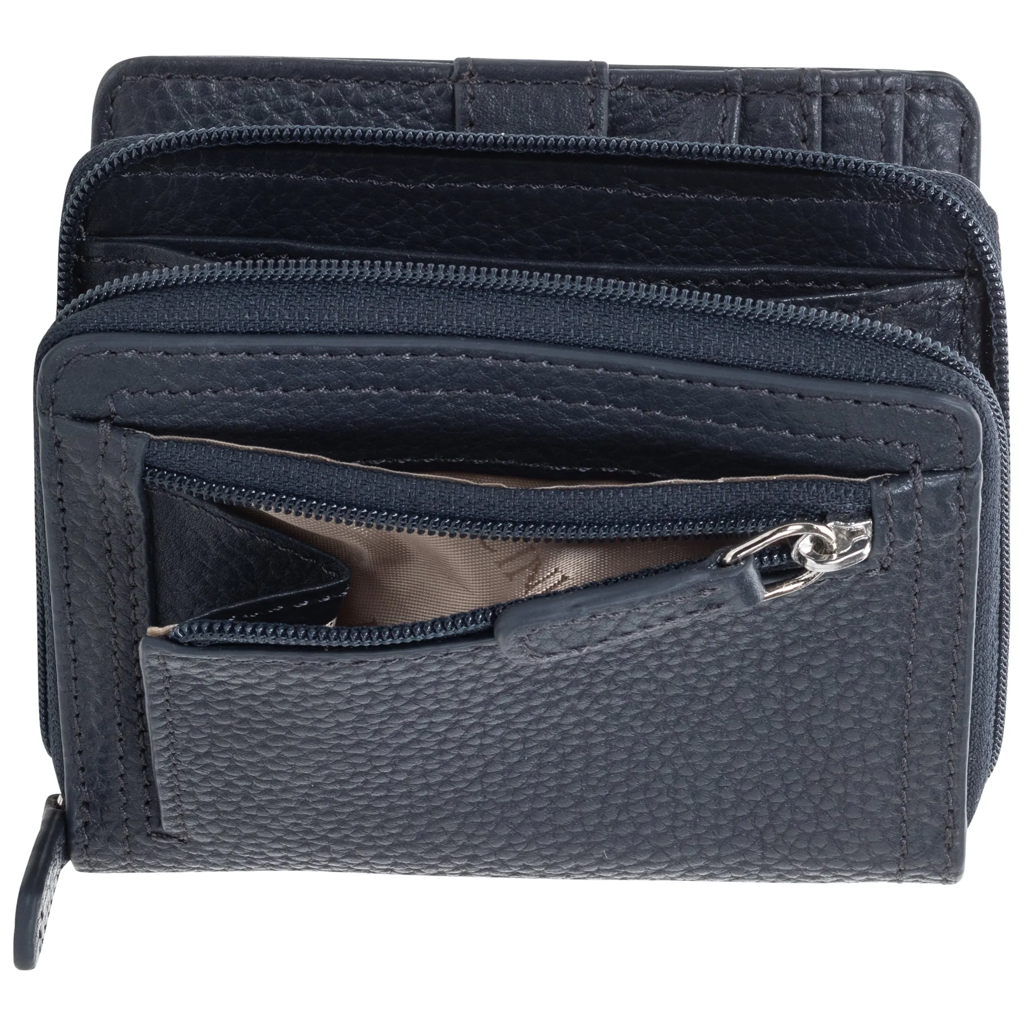Mancini Pebbled Ladies' RFID Small Clutch Wallet