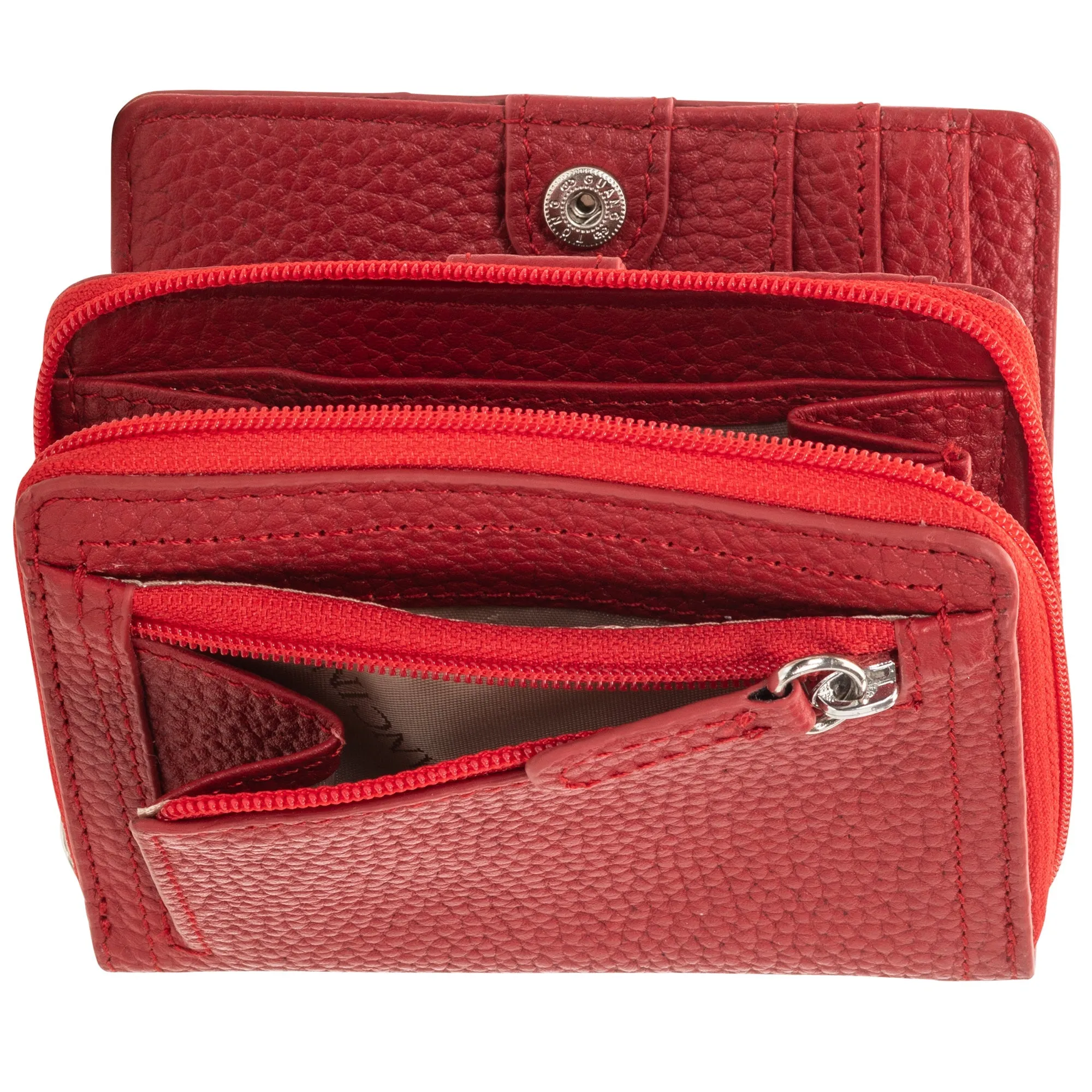 Mancini Pebbled Ladies' RFID Small Clutch Wallet