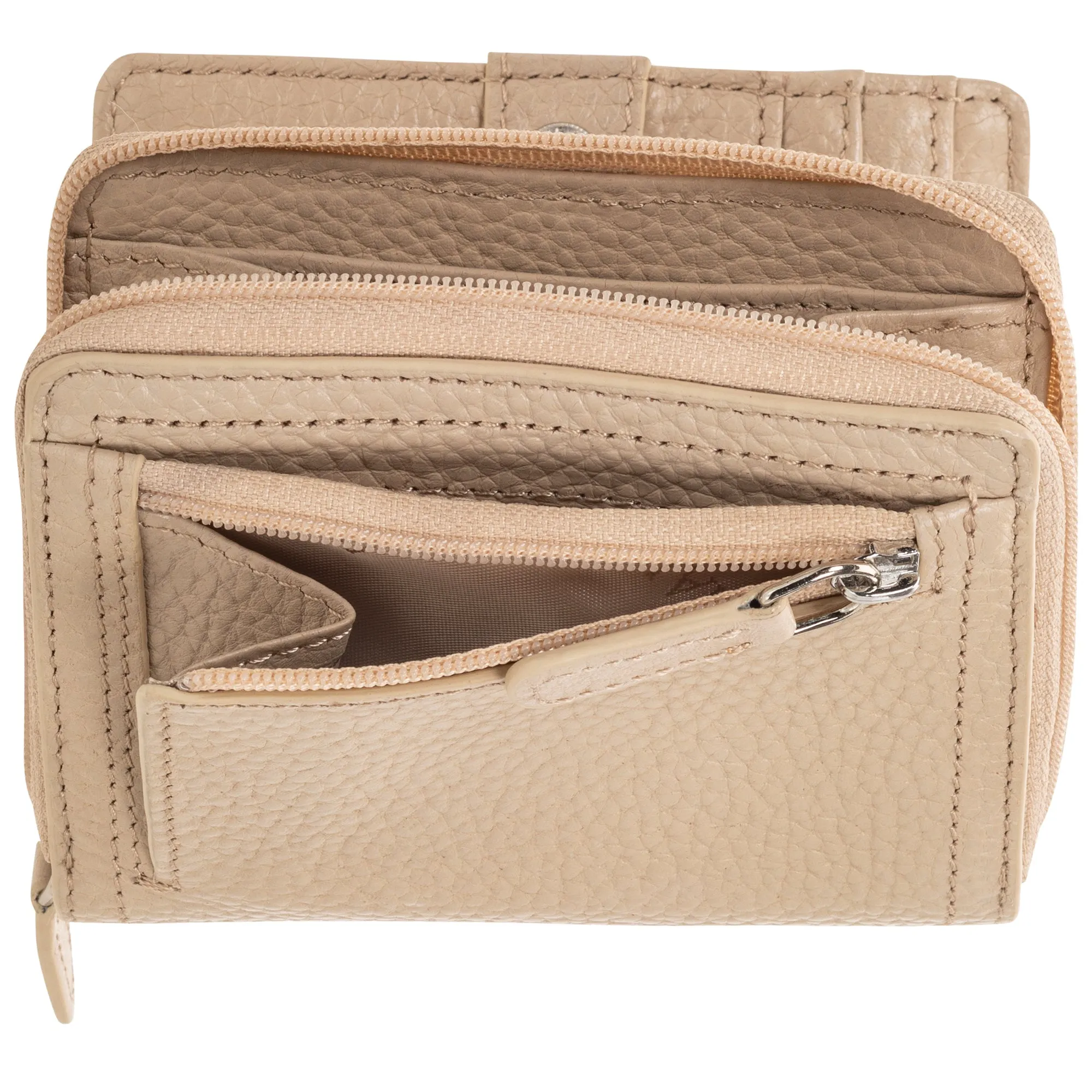 Mancini Pebbled Ladies' RFID Small Clutch Wallet