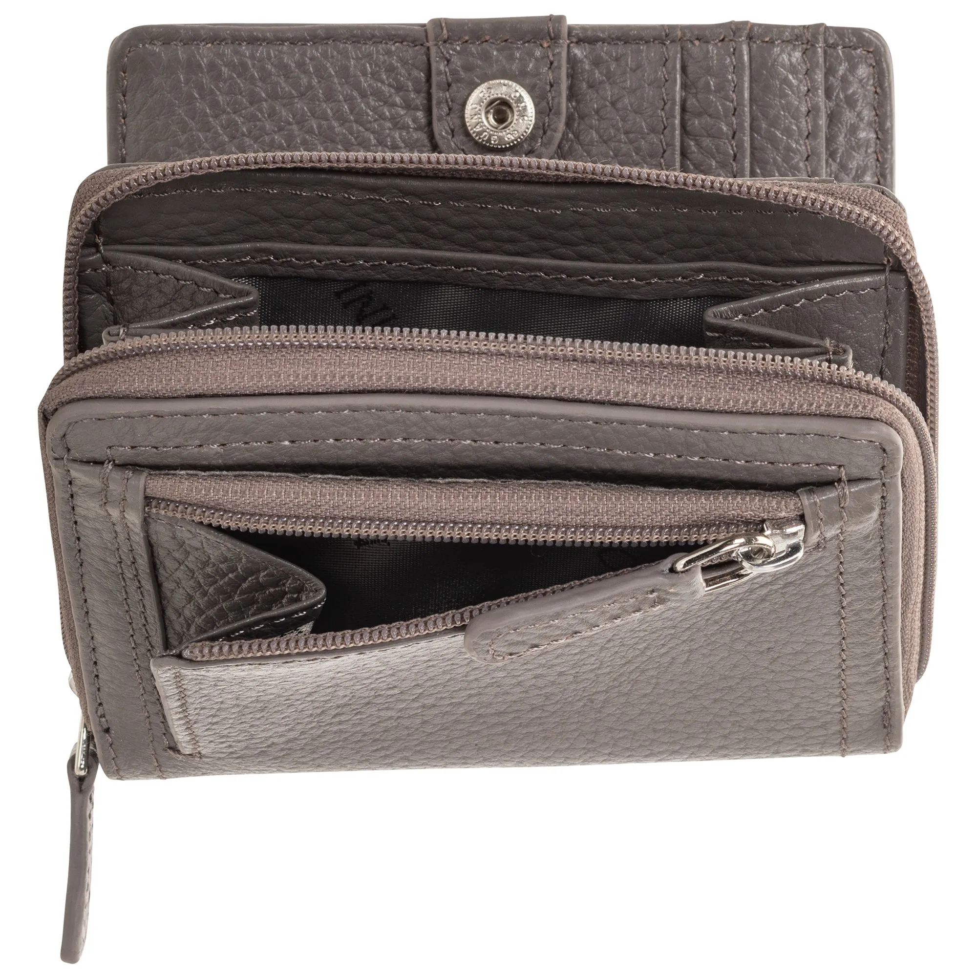 Mancini Pebbled Ladies' RFID Small Clutch Wallet