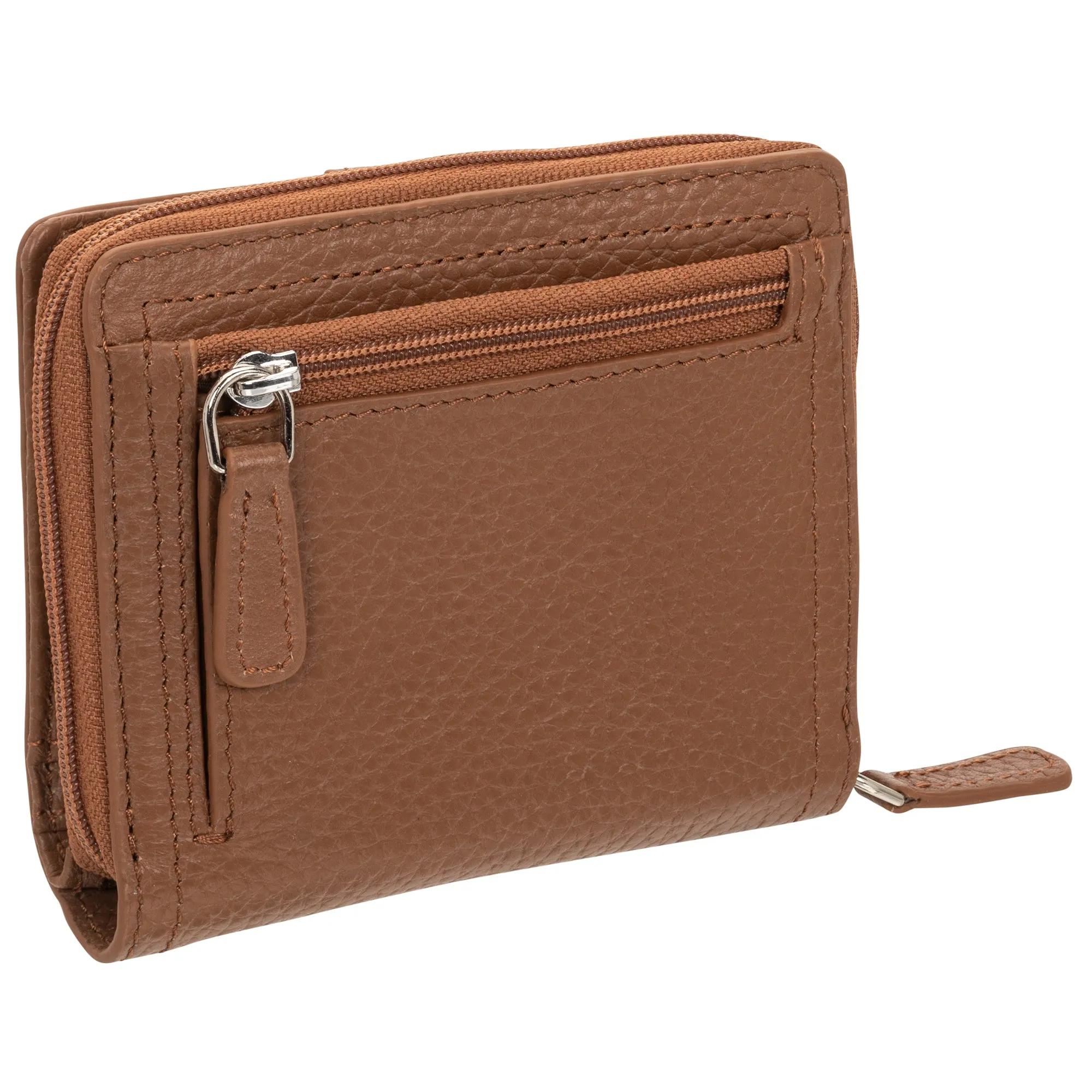 Mancini Pebbled Ladies' RFID Small Clutch Wallet