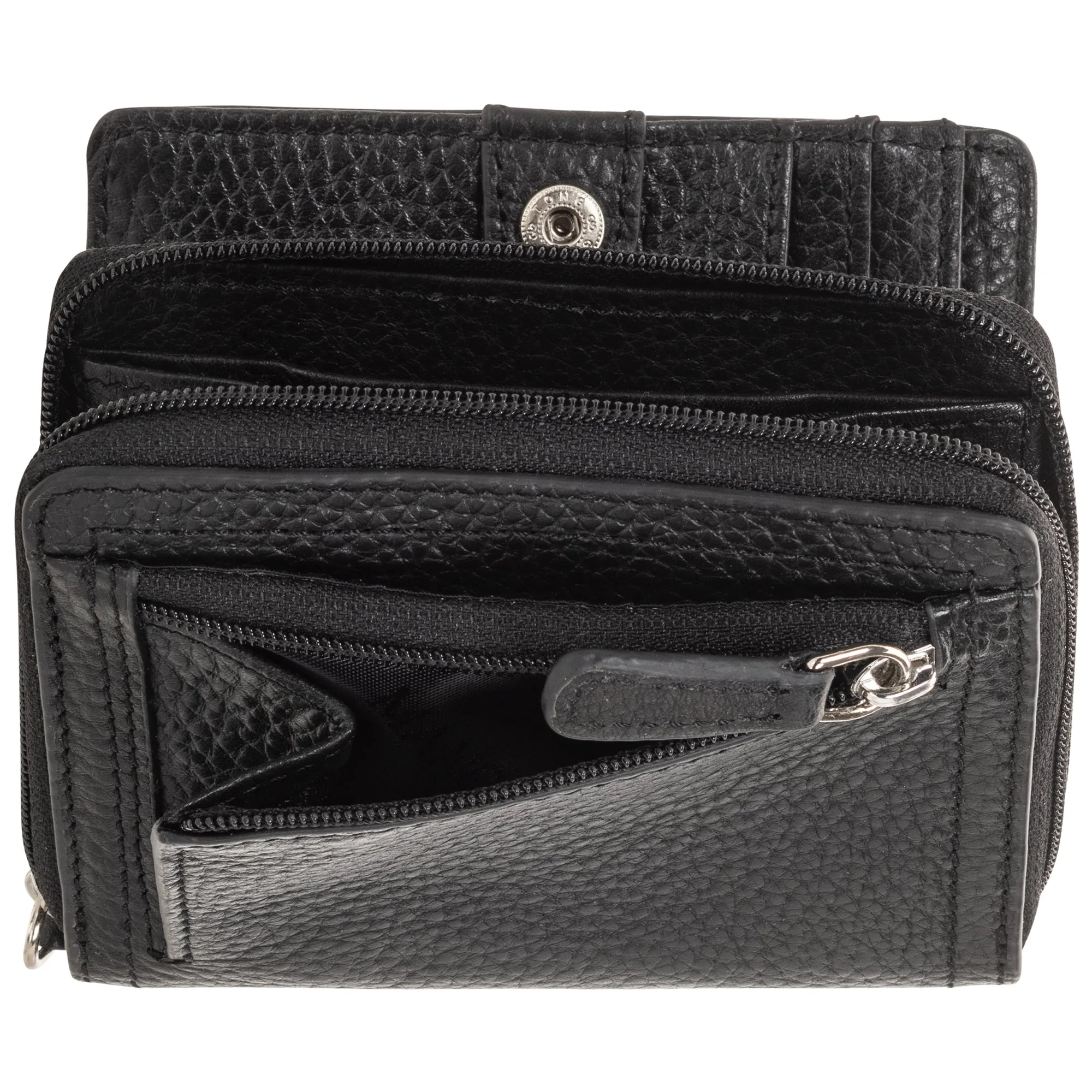 Mancini Pebbled Ladies' RFID Small Clutch Wallet
