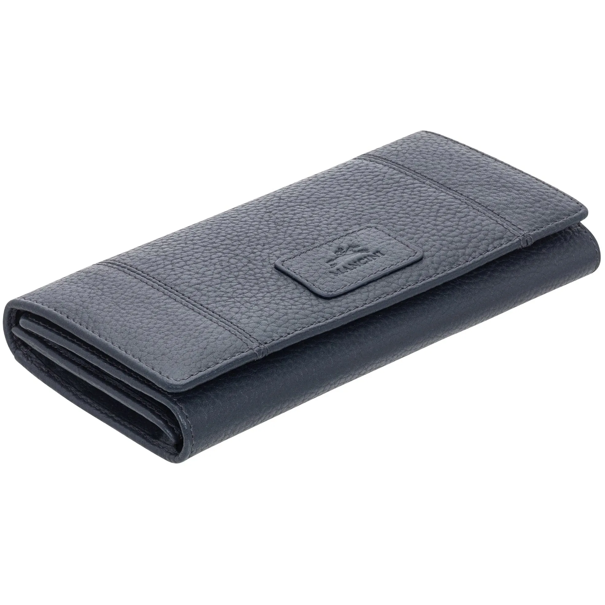 Mancini Pebbled Ladies' RFID Trifold Wallet