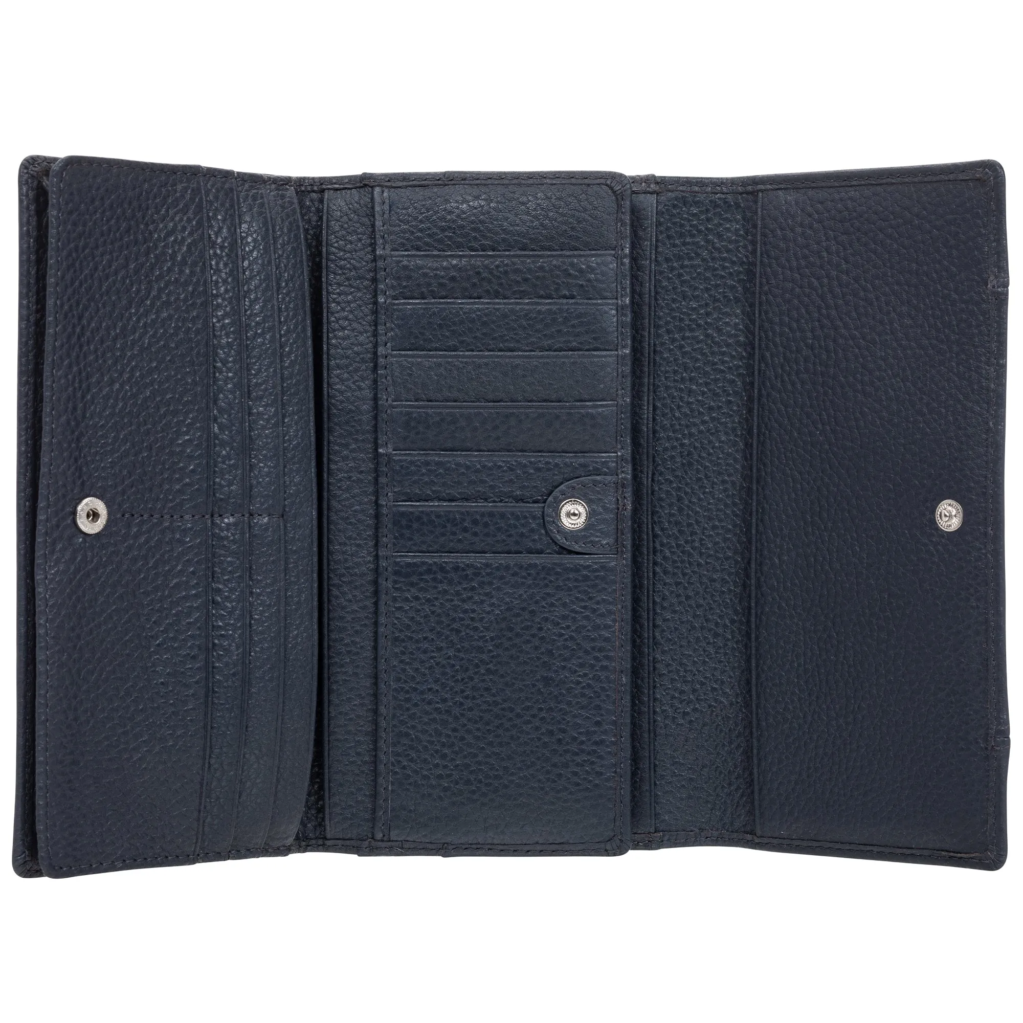 Mancini Pebbled Ladies' RFID Trifold Wallet