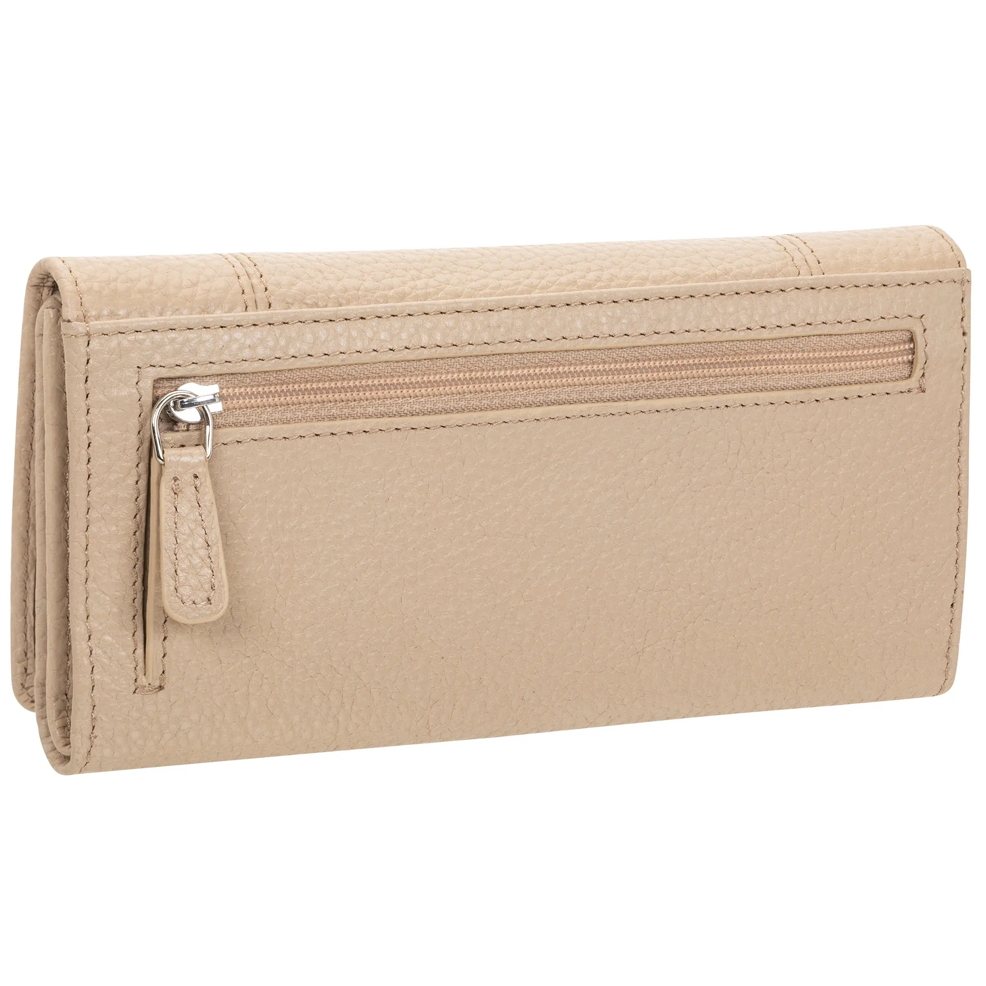 Mancini Pebbled Ladies' RFID Trifold Wallet