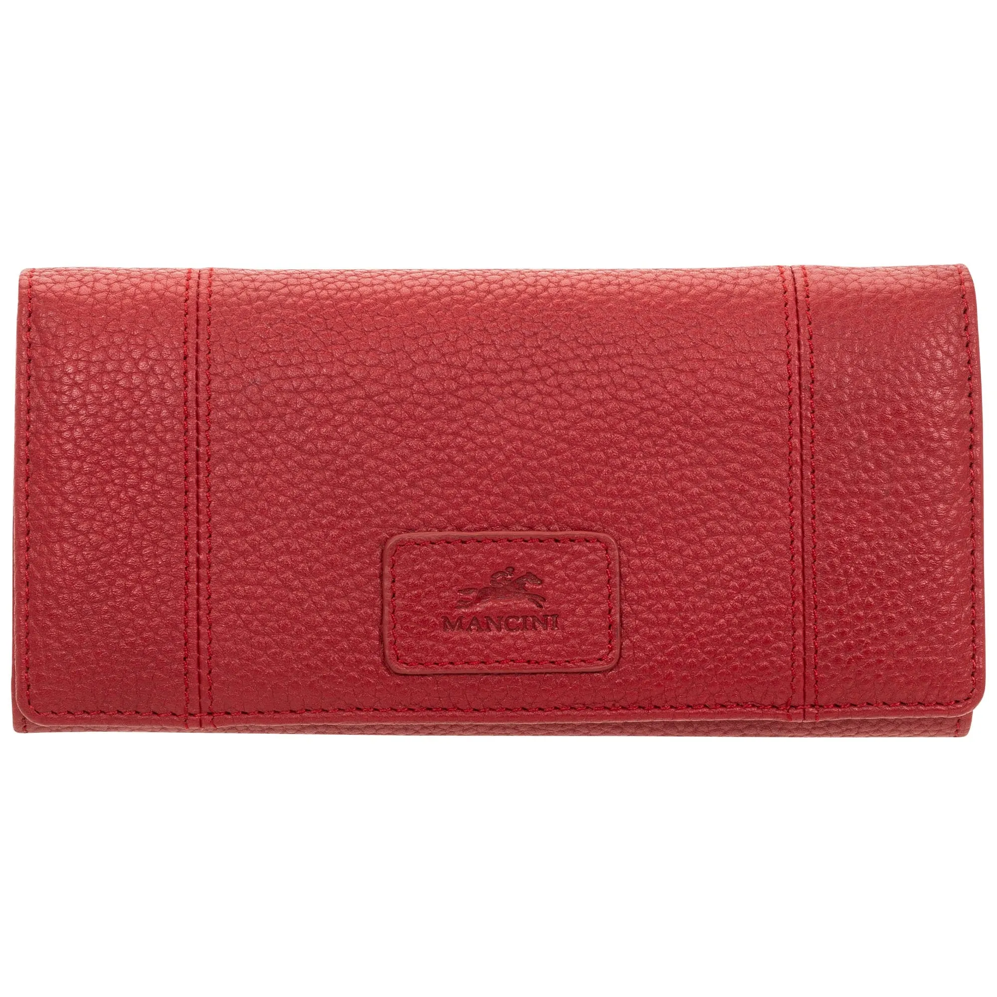 Mancini Pebbled Ladies' RFID Trifold Wallet