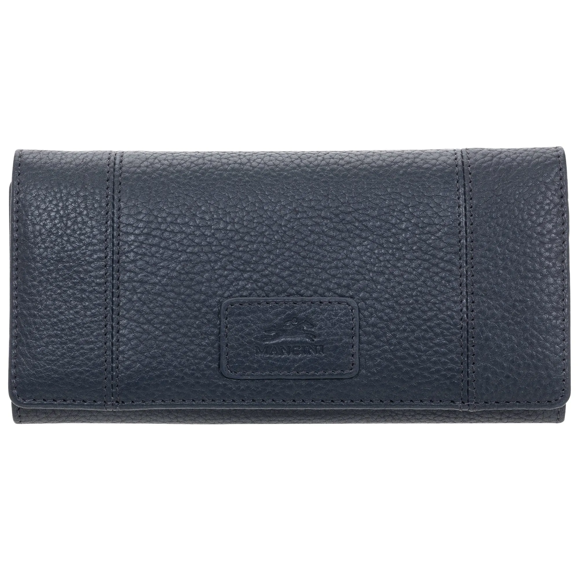 Mancini Pebbled Ladies' RFID Trifold Wallet