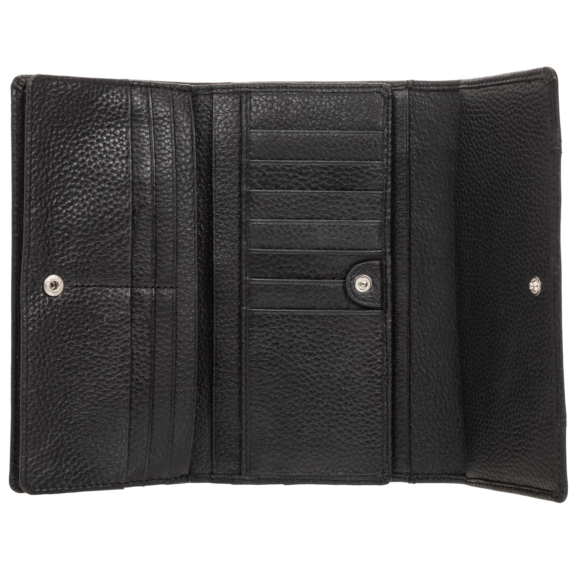 Mancini Pebbled Ladies' RFID Trifold Wallet