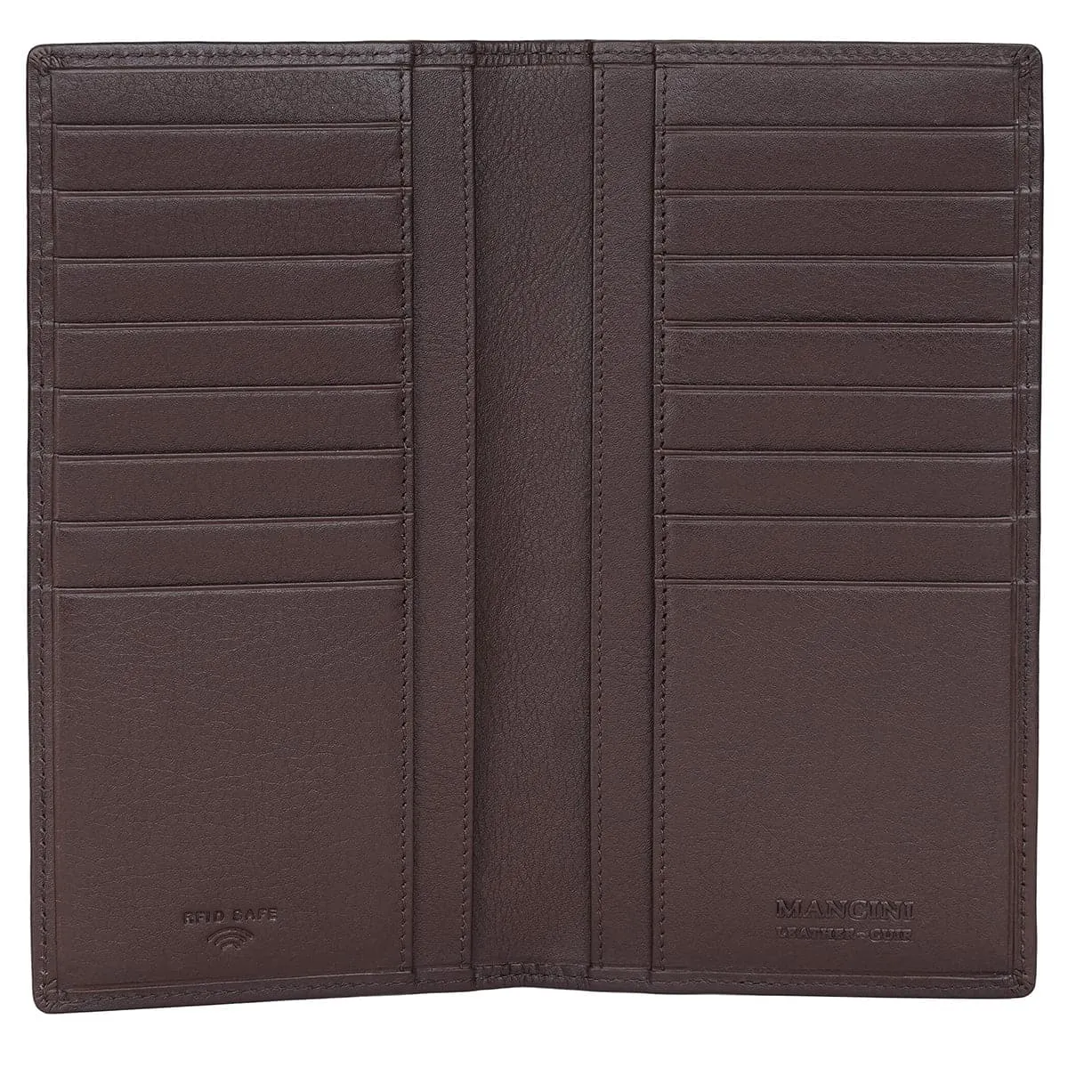 Mancini Sonoma RFID Secure Leather Breast Pocket Wallet