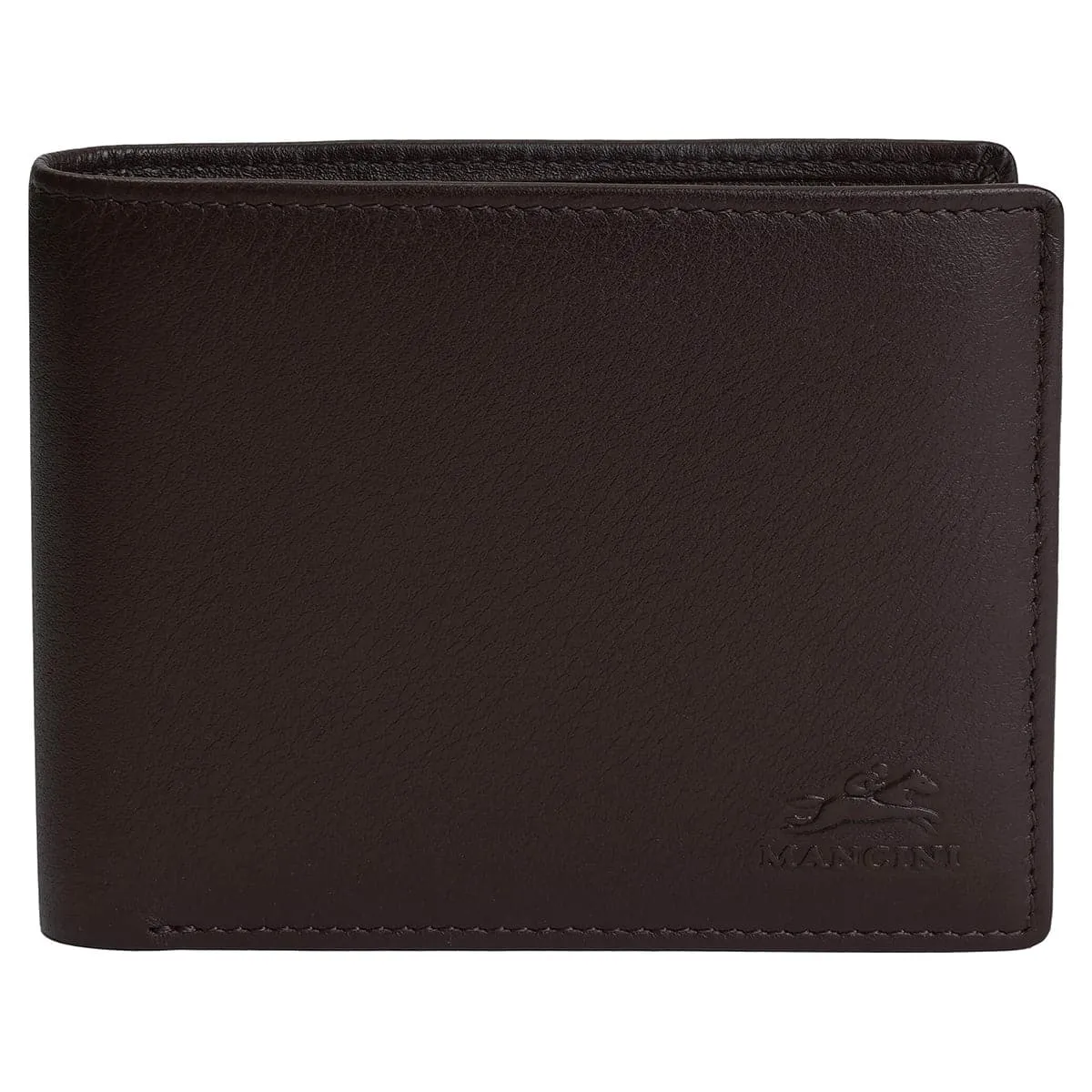 Mancini Sonoma Secure RFID Leather Center Wing Wallet