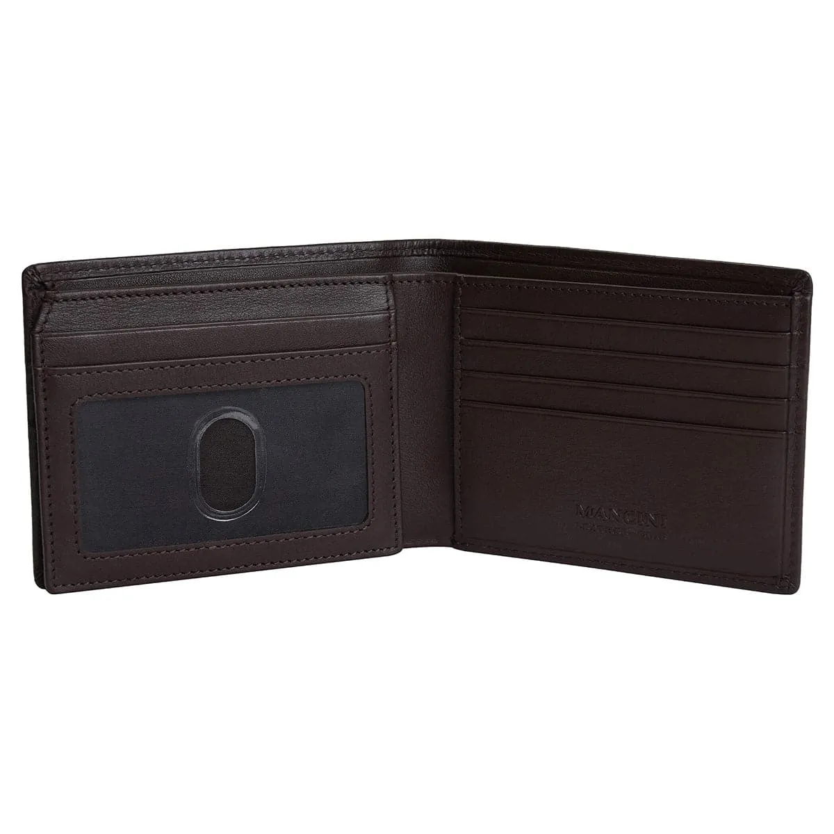 Mancini Sonoma Secure RFID Leather Center Wing Wallet