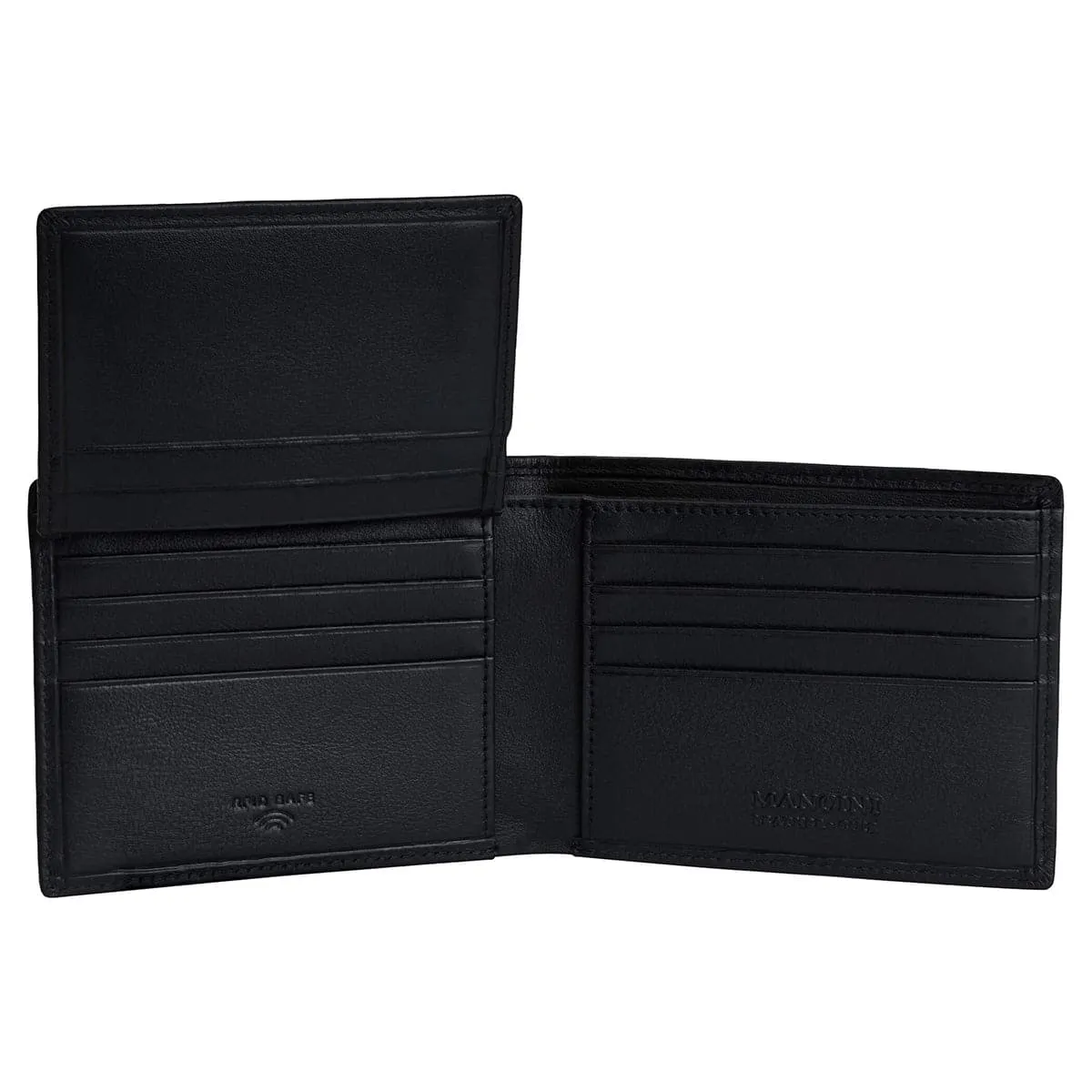 Mancini Sonoma Secure RFID Leather Center Wing Wallet