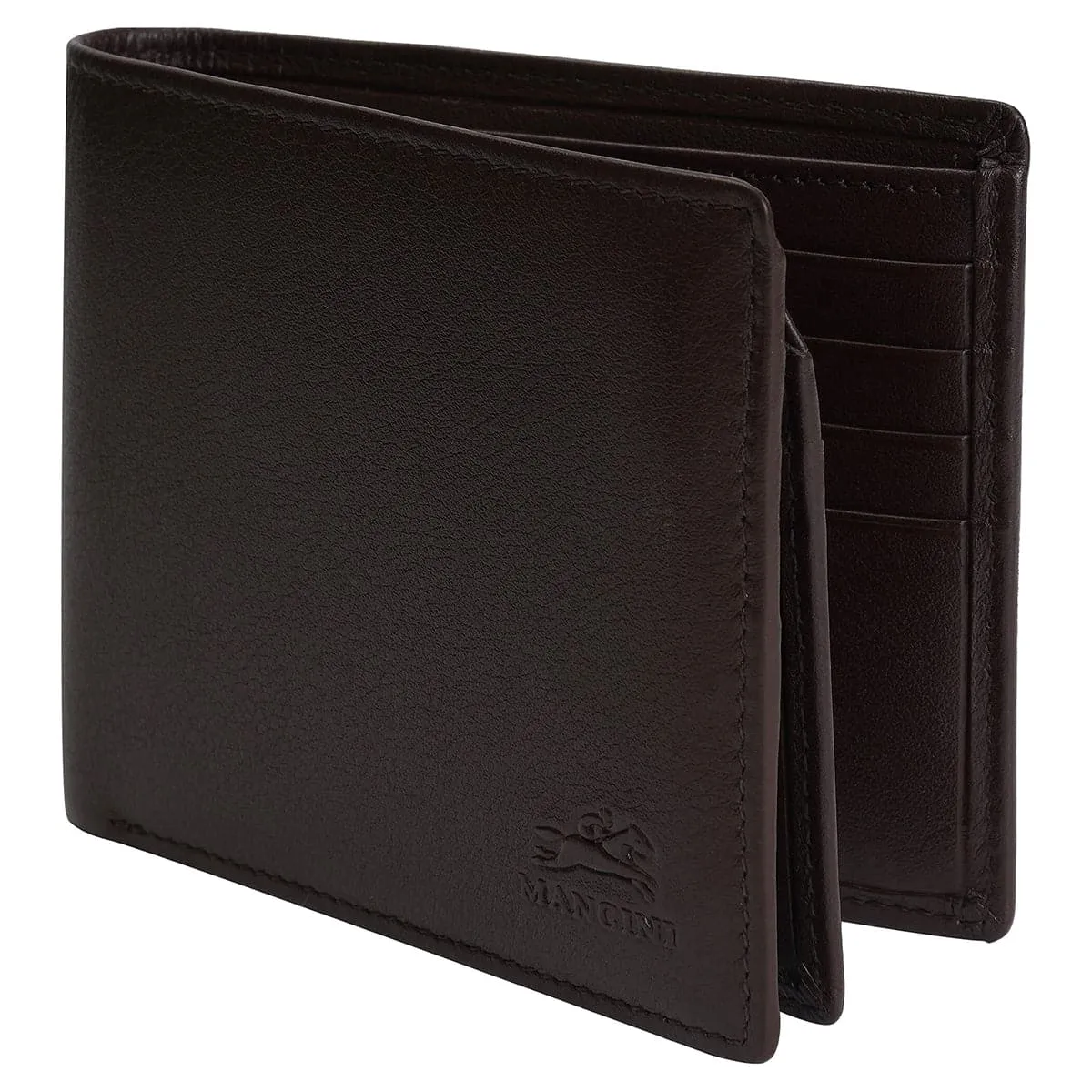 Mancini Sonoma Secure RFID Leather Center Wing Wallet