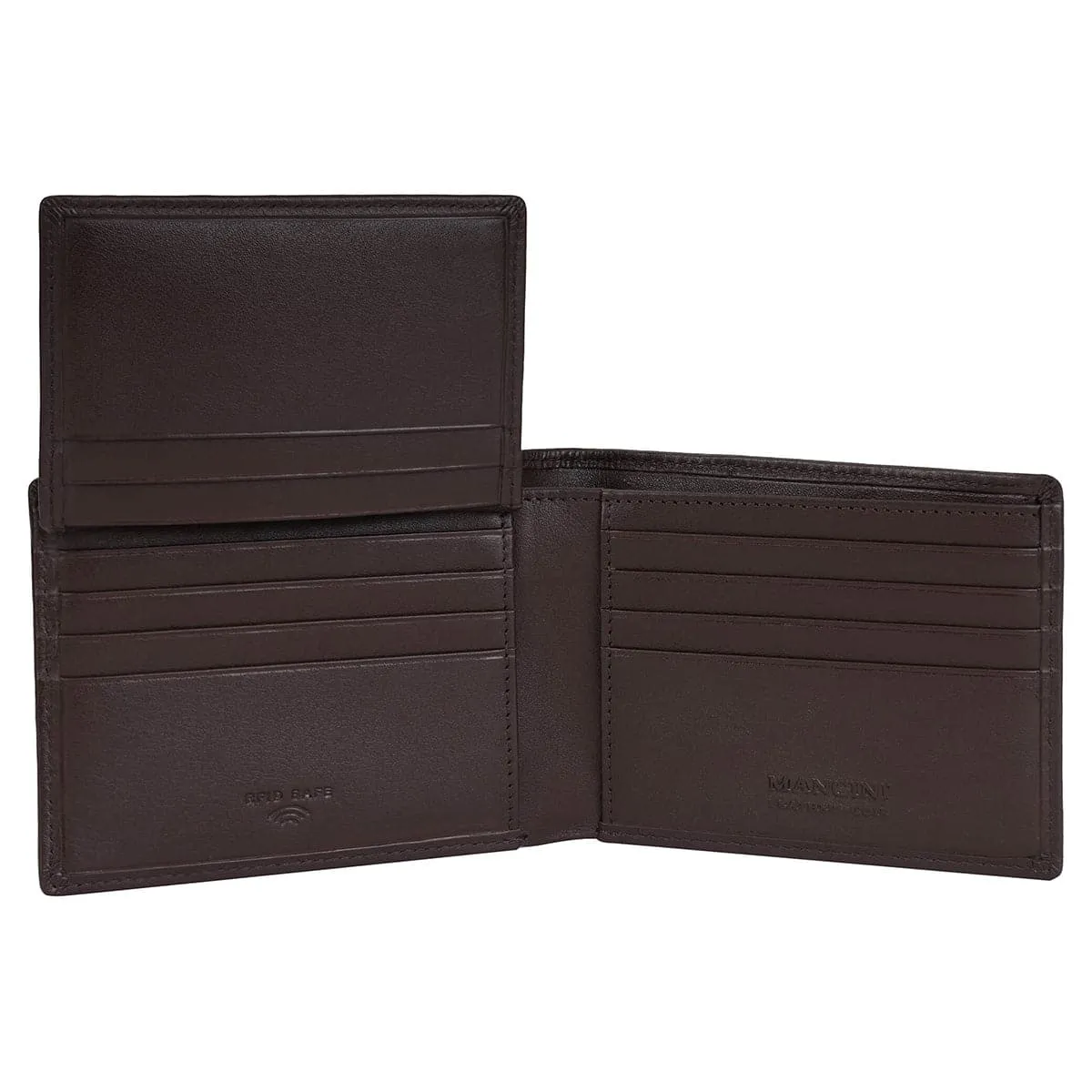 Mancini Sonoma Secure RFID Leather Center Wing Wallet