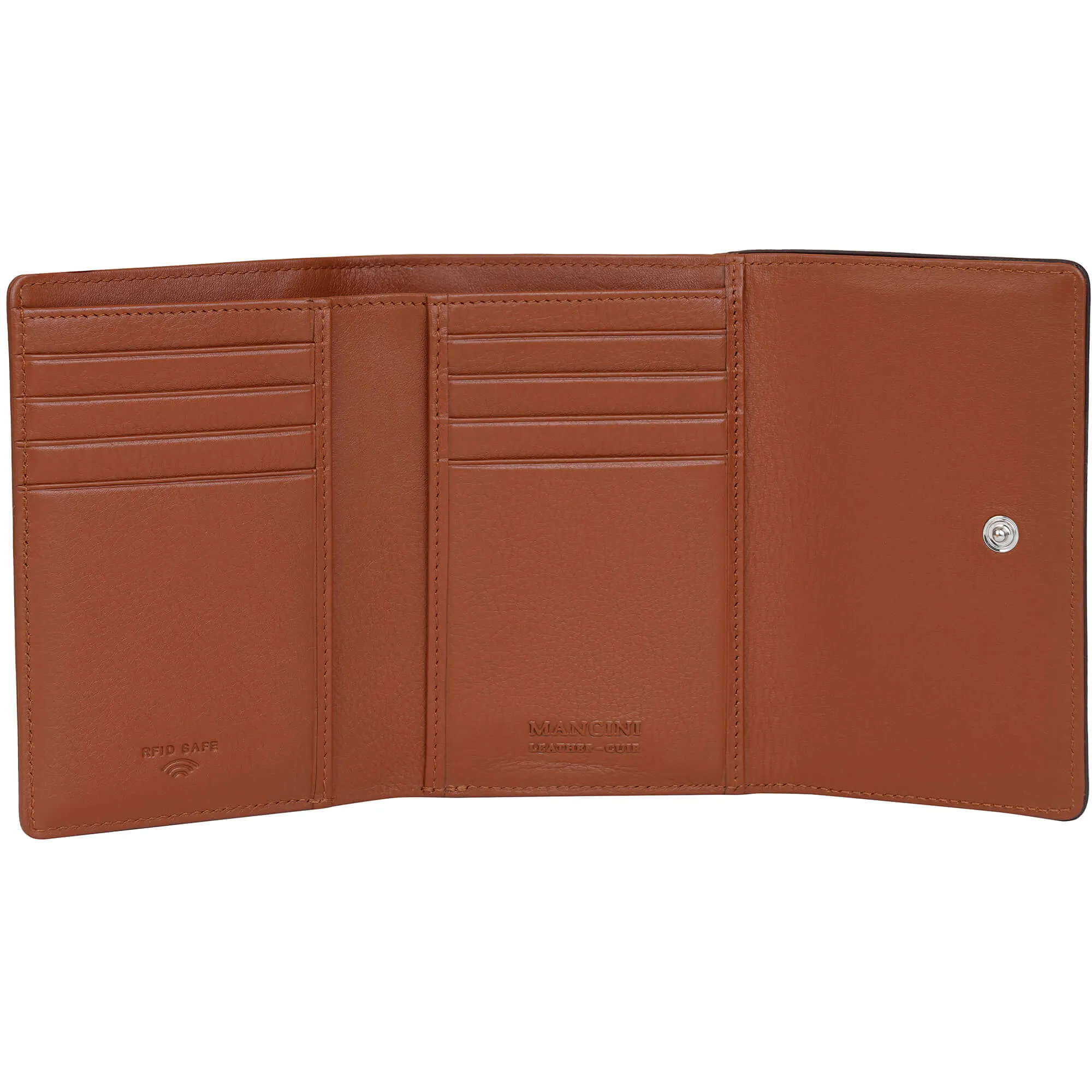 Mancini Sonoma Women's Medium Clutch Wallet with Enhanced RFID Protection