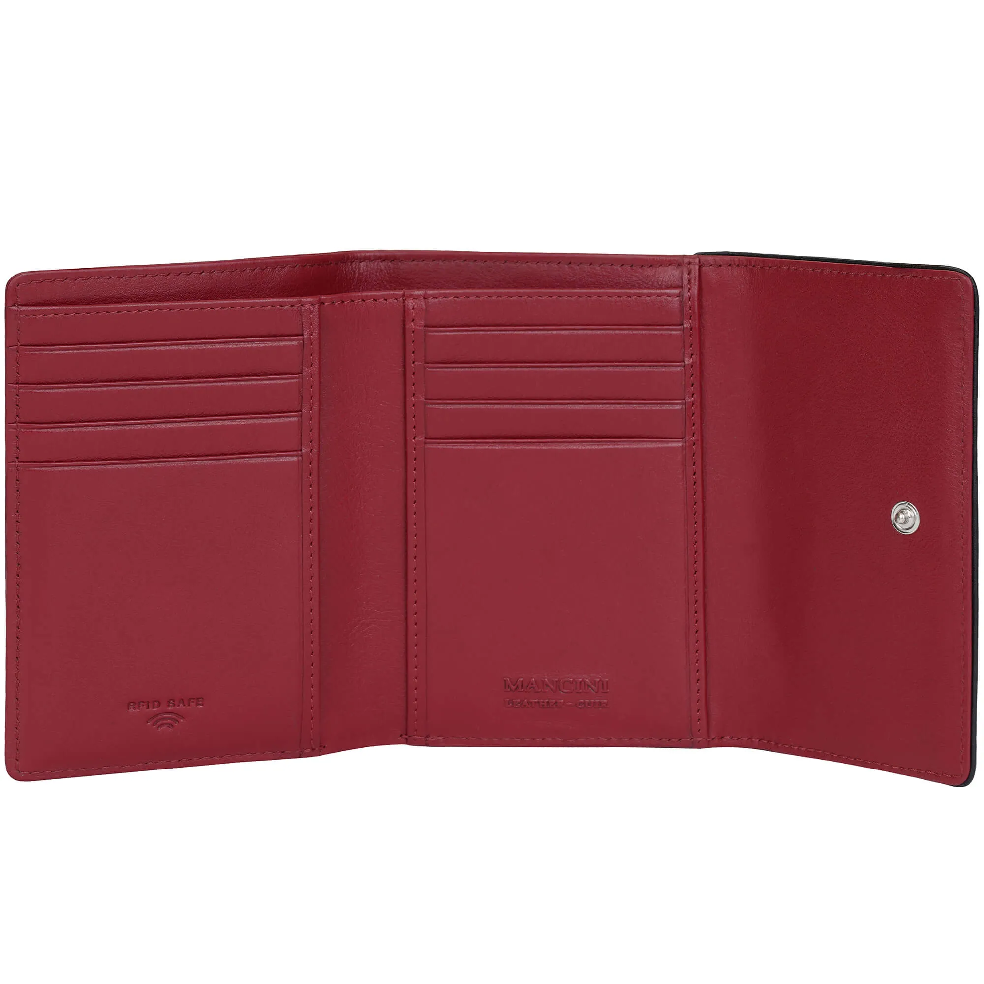 Mancini Sonoma Women's Medium Clutch Wallet with Enhanced RFID Protection