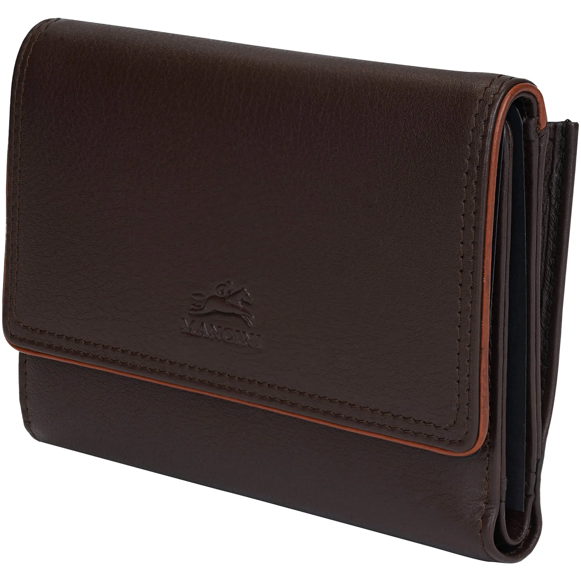Mancini Sonoma Women's Medium Clutch Wallet with Enhanced RFID Protection