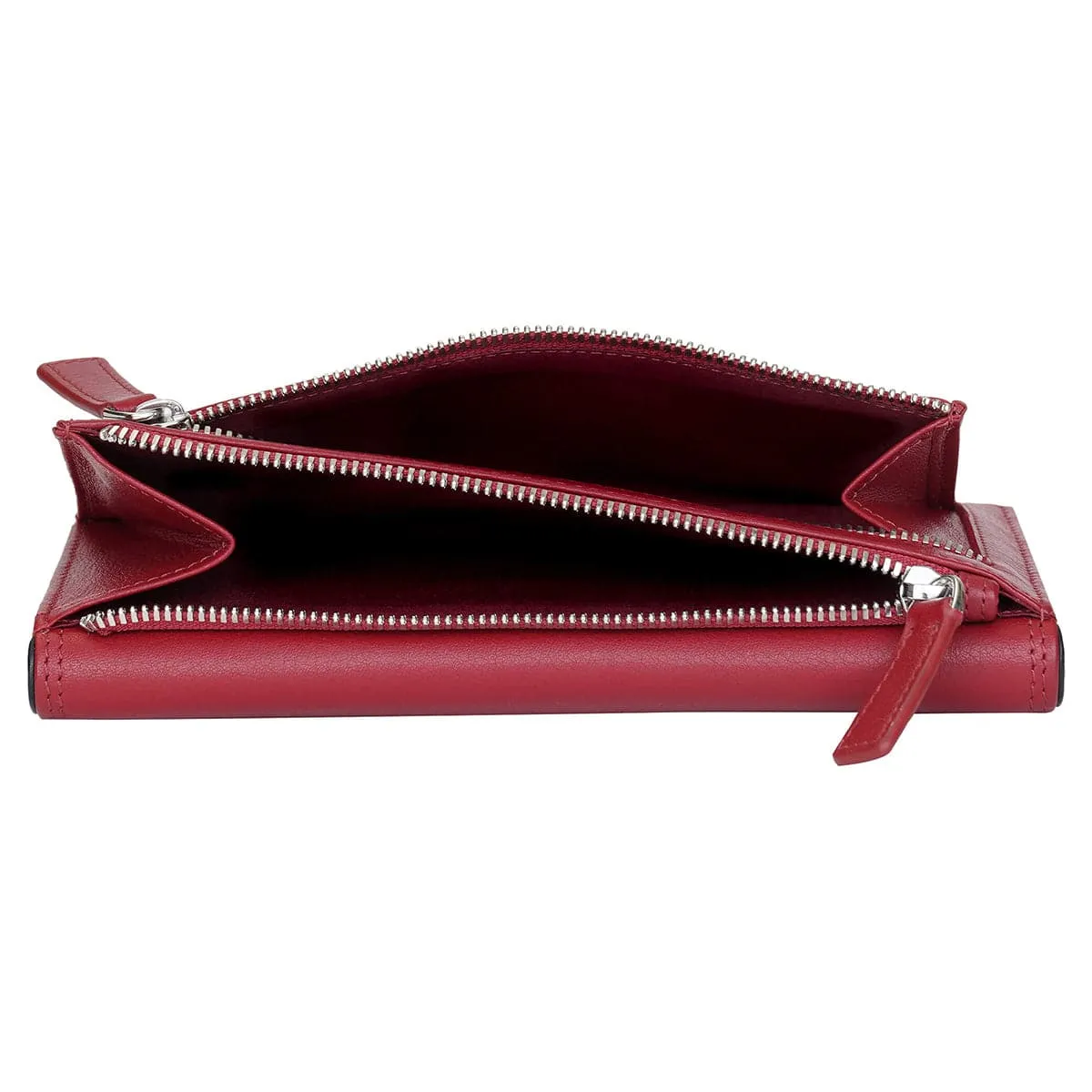 Mancini Sonoma Women's Medium Flapover Clutch Trifold Wallet with RFID Protection