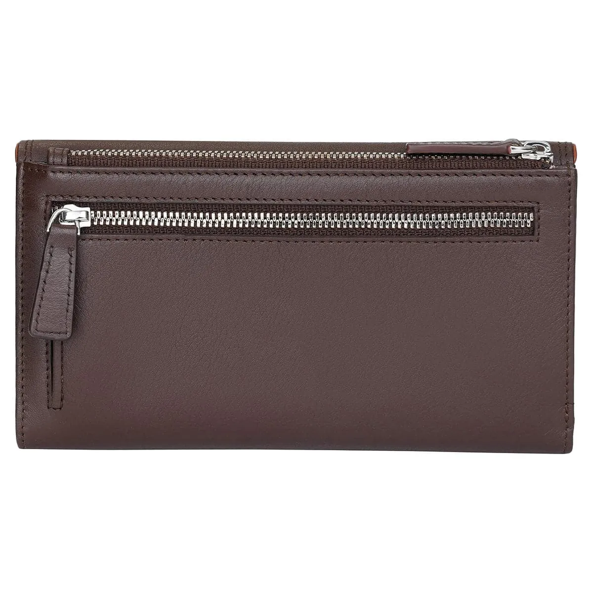 Mancini Sonoma Women's Medium Flapover Clutch Trifold Wallet with RFID Protection
