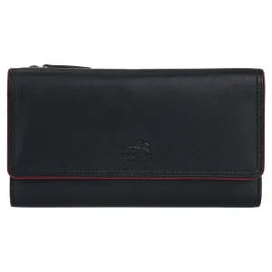 Mancini Sonoma Women's Medium Flapover Clutch Trifold Wallet with RFID Protection