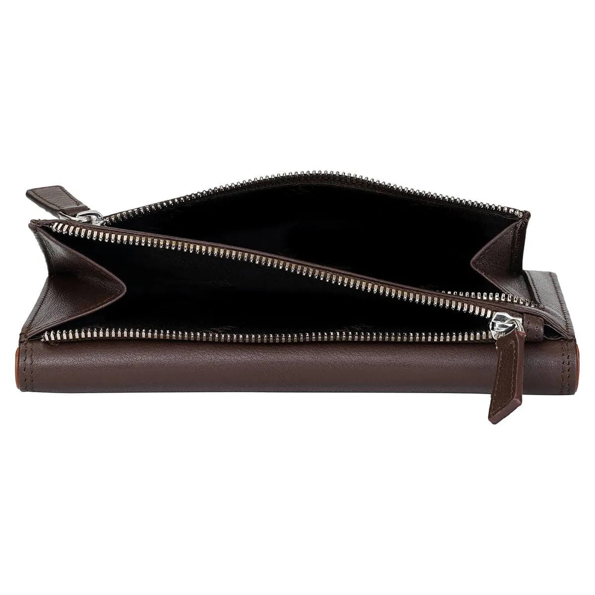 Mancini Sonoma Women's Medium Flapover Clutch Trifold Wallet with RFID Protection