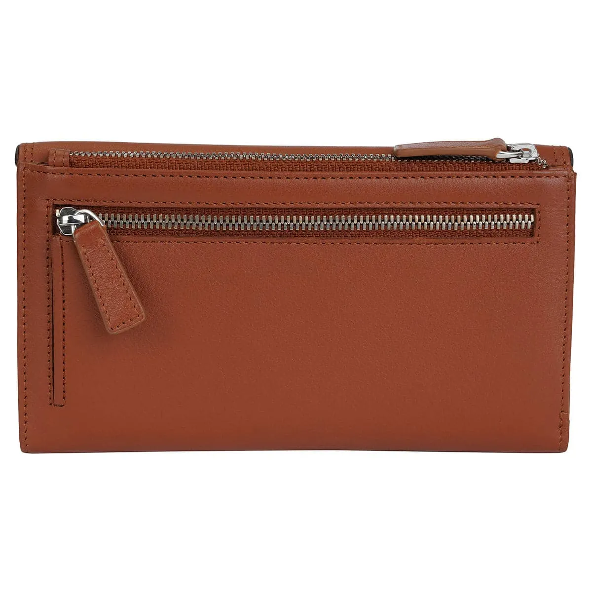 Mancini Sonoma Women's Medium Flapover Clutch Trifold Wallet with RFID Protection