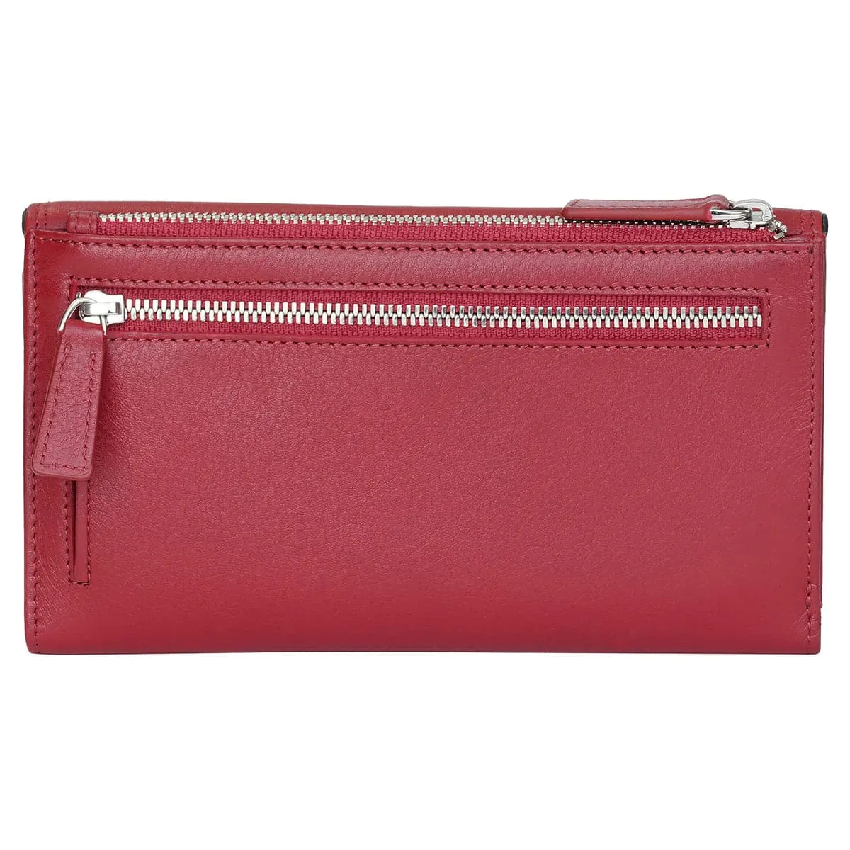 Mancini Sonoma Women's Medium Flapover Clutch Trifold Wallet with RFID Protection
