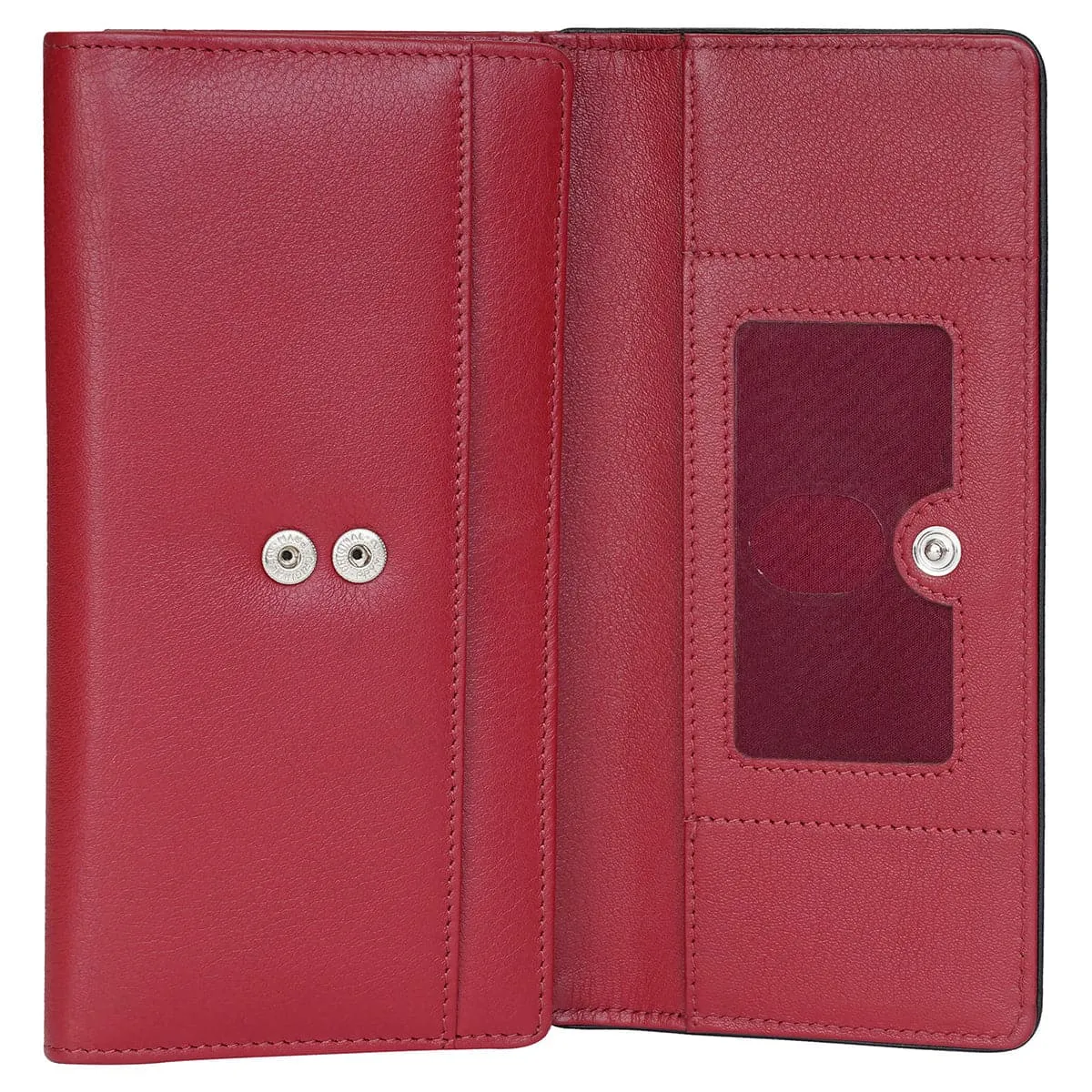 Mancini Sonoma Women's Medium Flapover Clutch Trifold Wallet with RFID Protection