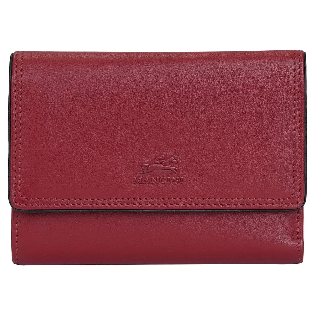 Mancini Sonoma Women's Medium Flapover Clutch Wallet with RFID Protection