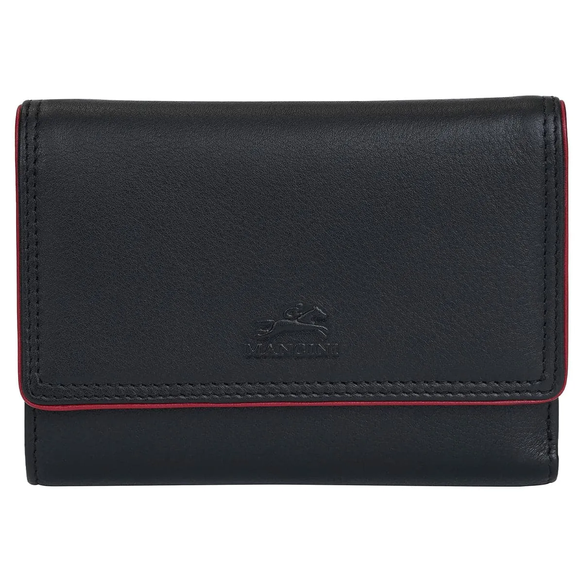Mancini Sonoma Women's Medium Flapover Clutch Wallet with RFID Protection