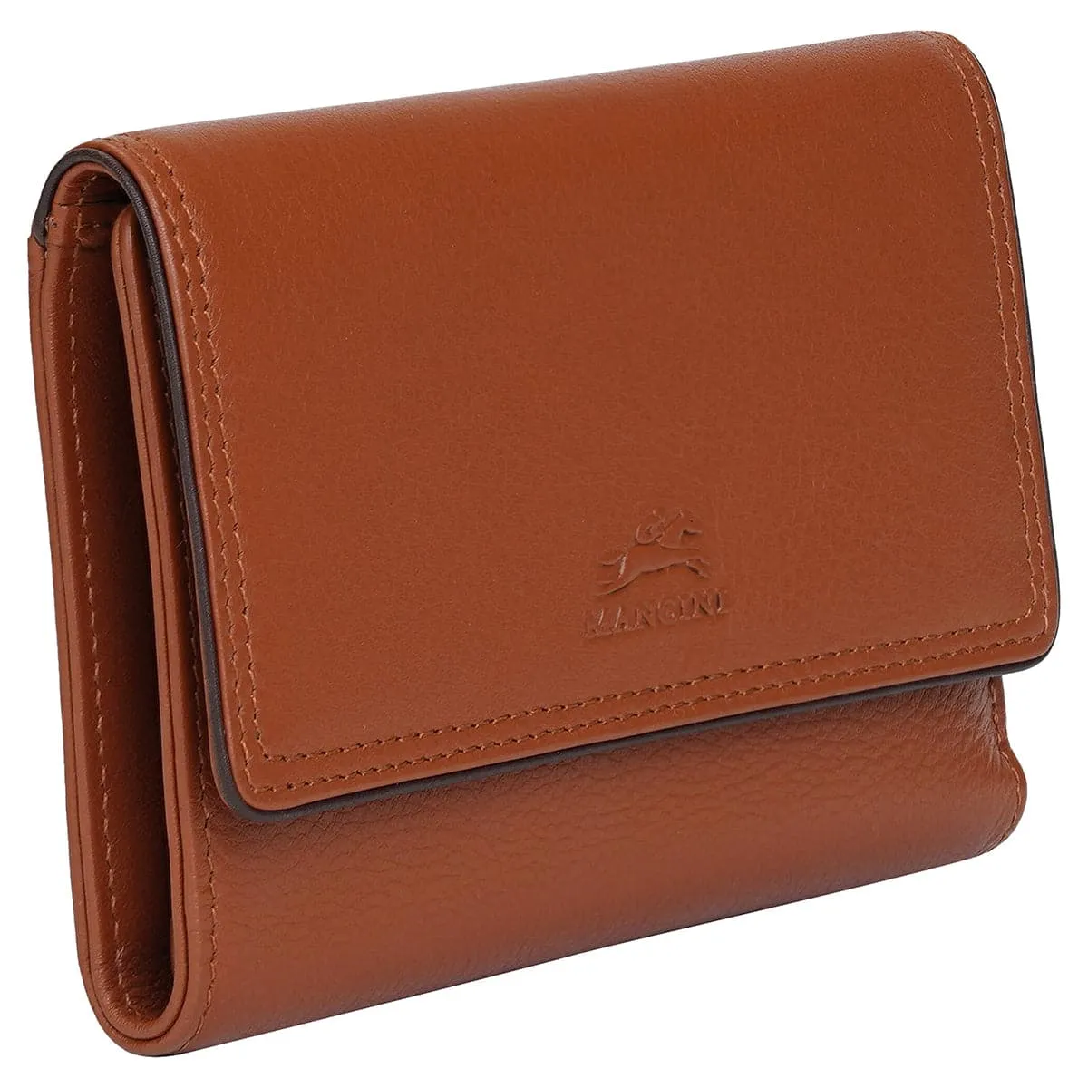 Mancini Sonoma Women's Medium Flapover Clutch Wallet with RFID Protection