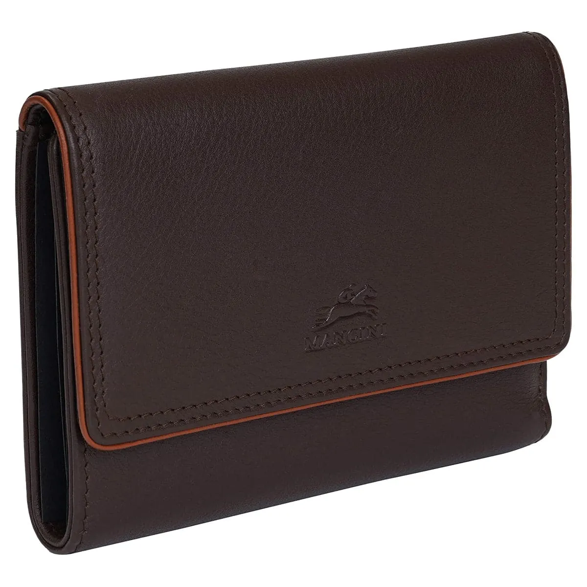Mancini Sonoma Women's Medium Flapover Clutch Wallet with RFID Protection