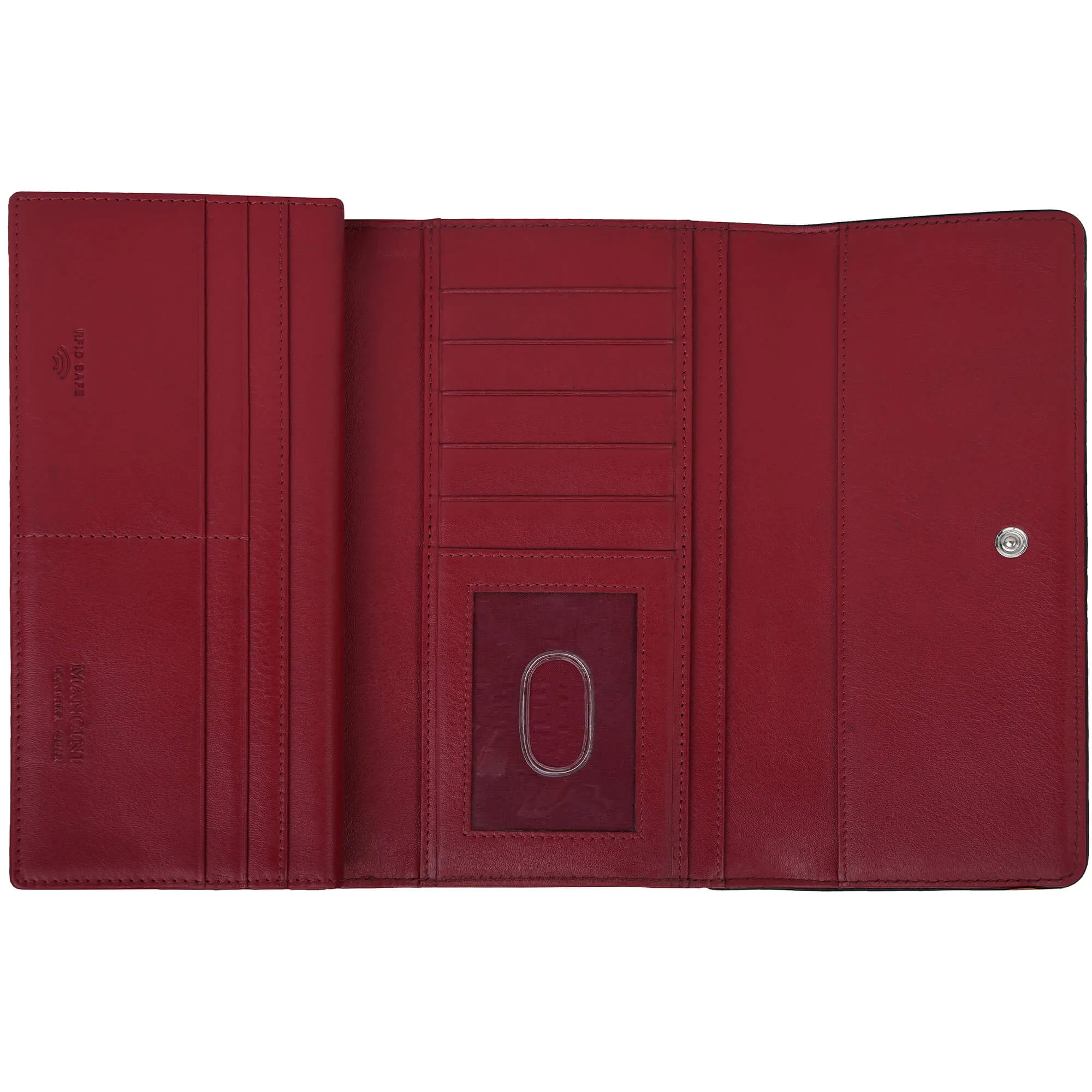 Mancini Sonoma Women's Quad fold Wallet with Enhanced RFID Protection