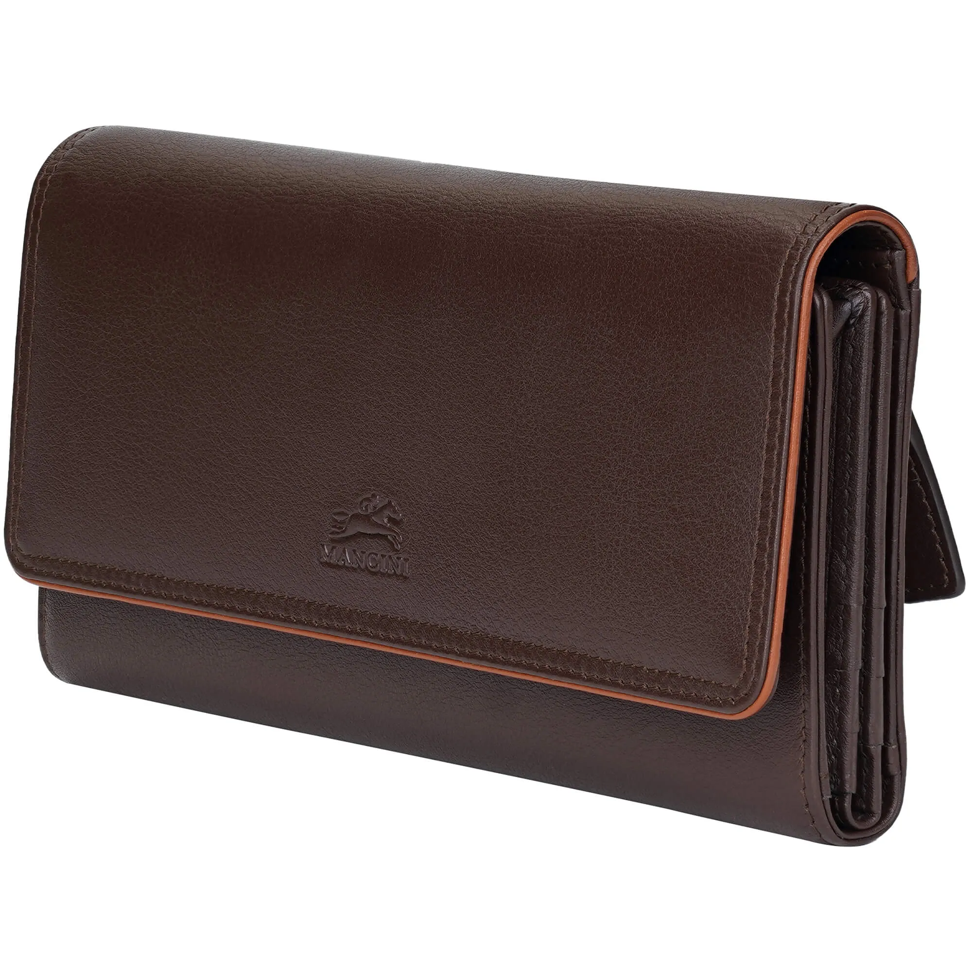 Mancini Sonoma Women's Quad fold Wallet with Enhanced RFID Protection