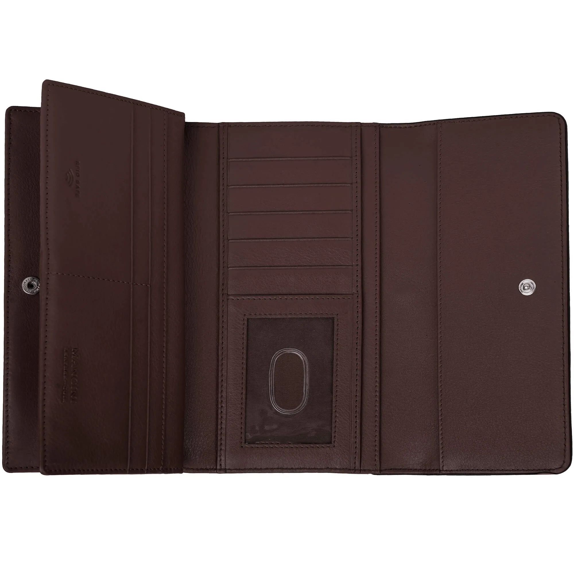 Mancini Sonoma Women's Quad fold Wallet with Enhanced RFID Protection