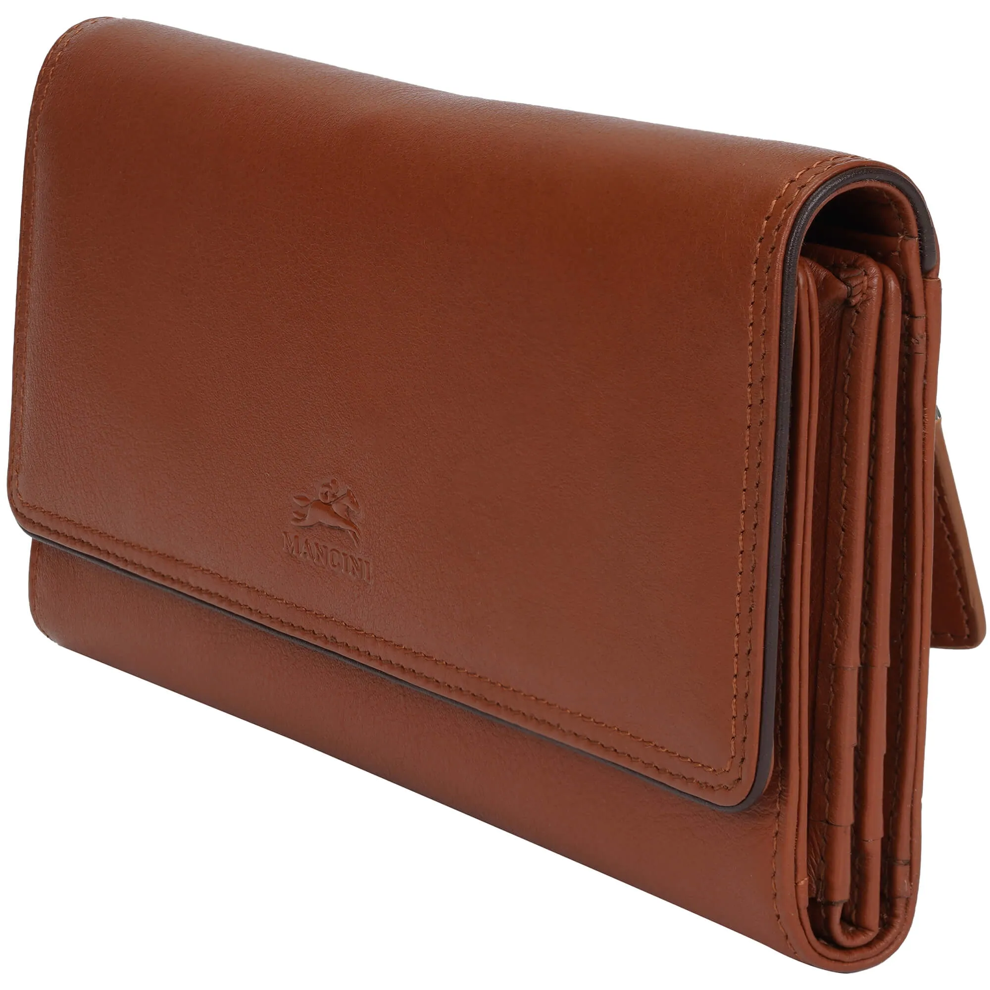Mancini Sonoma Women's Quad fold Wallet with Enhanced RFID Protection