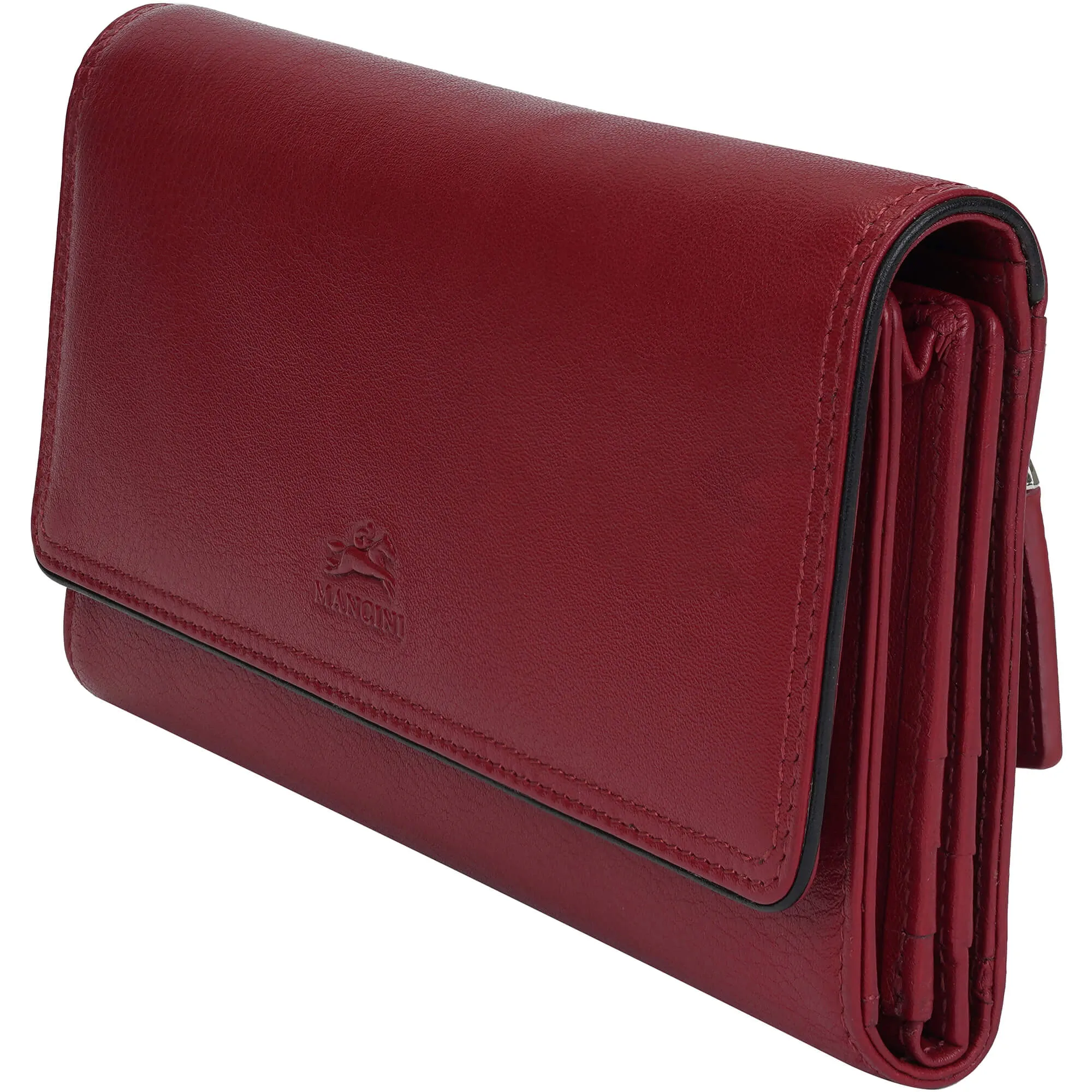 Mancini Sonoma Women's Quad fold Wallet with Enhanced RFID Protection