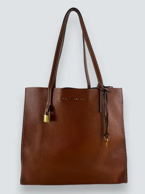 Marc Jacobs Tan Leather Large Grind Tote