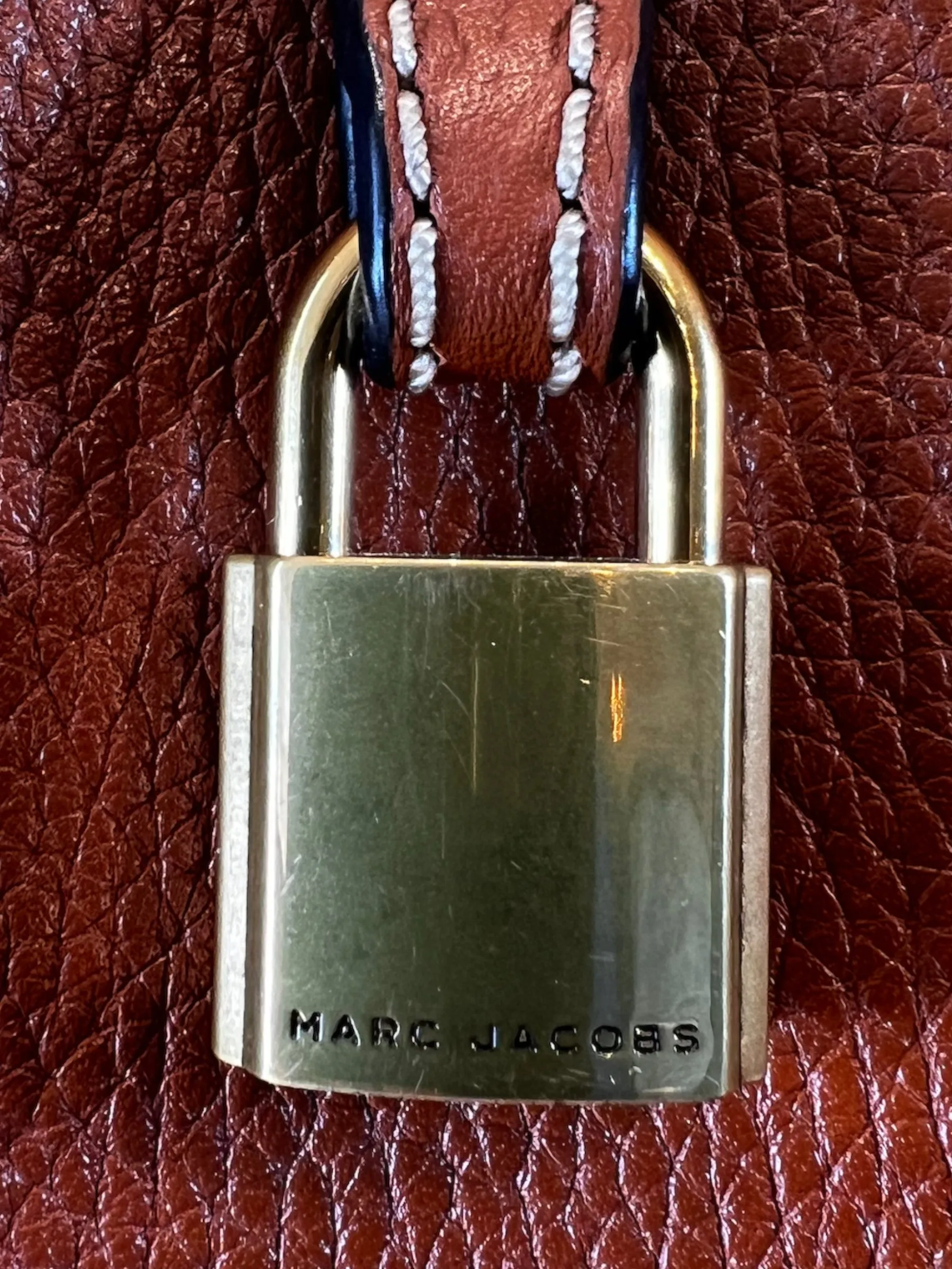 Marc Jacobs Tan Leather Large Grind Tote