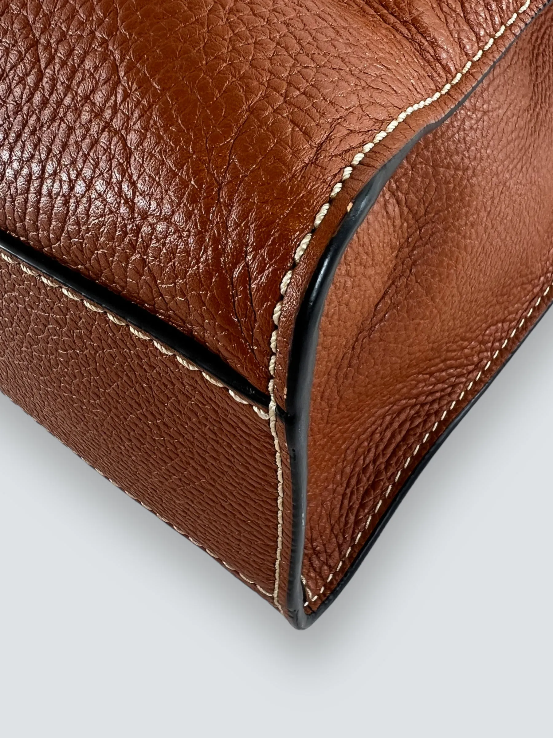 Marc Jacobs Tan Leather Large Grind Tote
