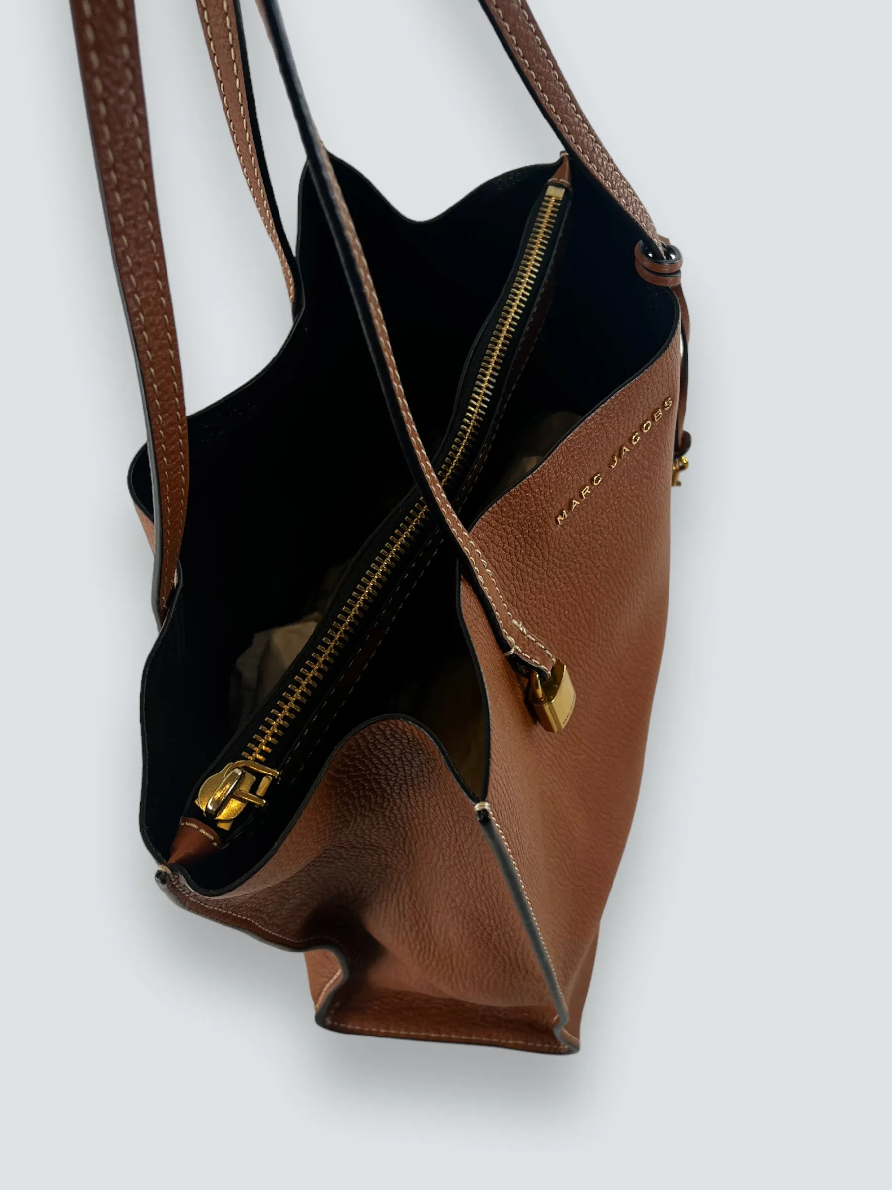 Marc Jacobs Tan Leather Large Grind Tote
