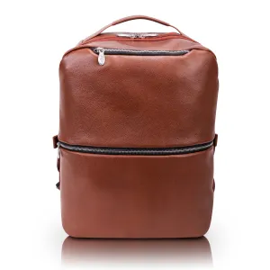 McKlein USA East Side 17" Leather 2-In-1 Laptop & Tablet Convertible Travel Backpack & Cross-Body