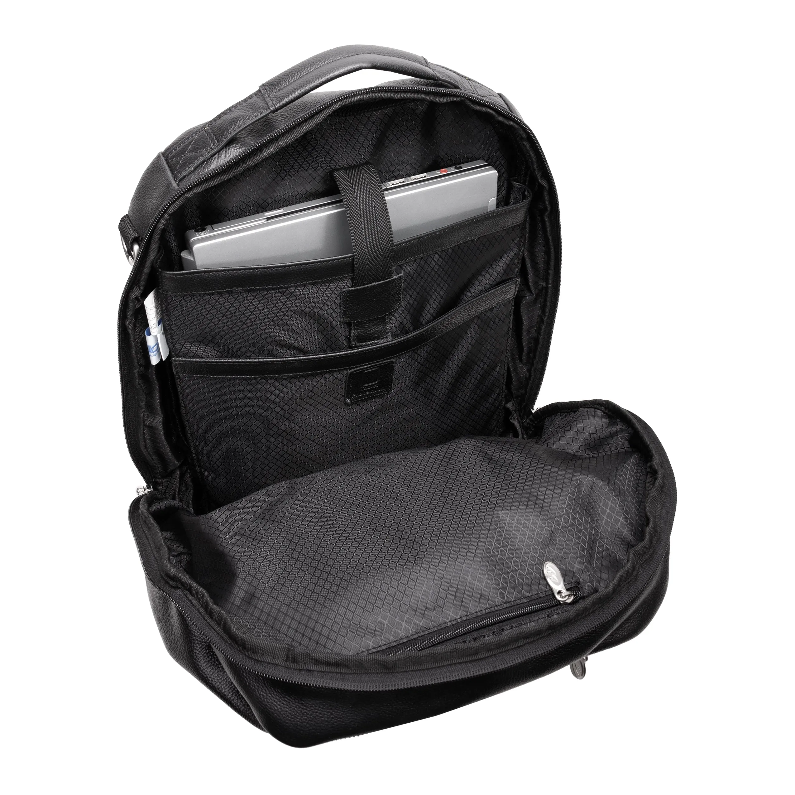 McKlein USA East Side 17" Nylon 2-In-1 Laptop & Tablet Convertible Travel Backpack & Cross-Body